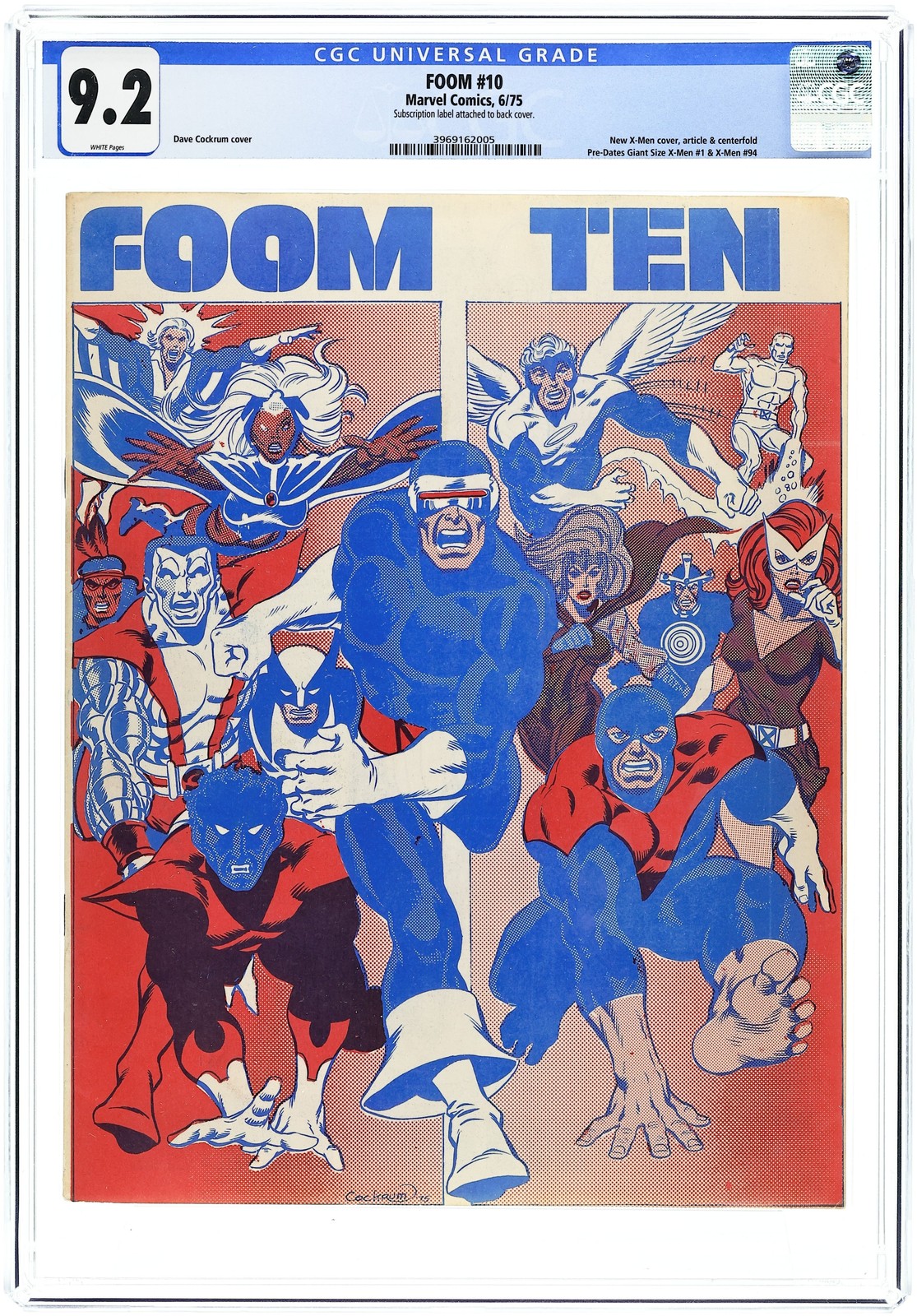 FOOM #10 CGC 9.2 1975 3969162005 Early app. new X-Men
