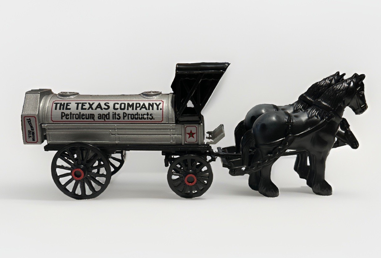 Texaco Horase & Tanker Locking Coin Bank 1991 ERTL Collectors Seris #8