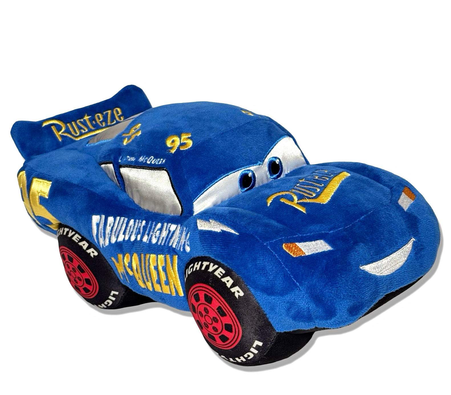 Disney Store Fabulous Lightning McQueen Plush Blue Doc Hudson Tribute Cars 3 NWT
