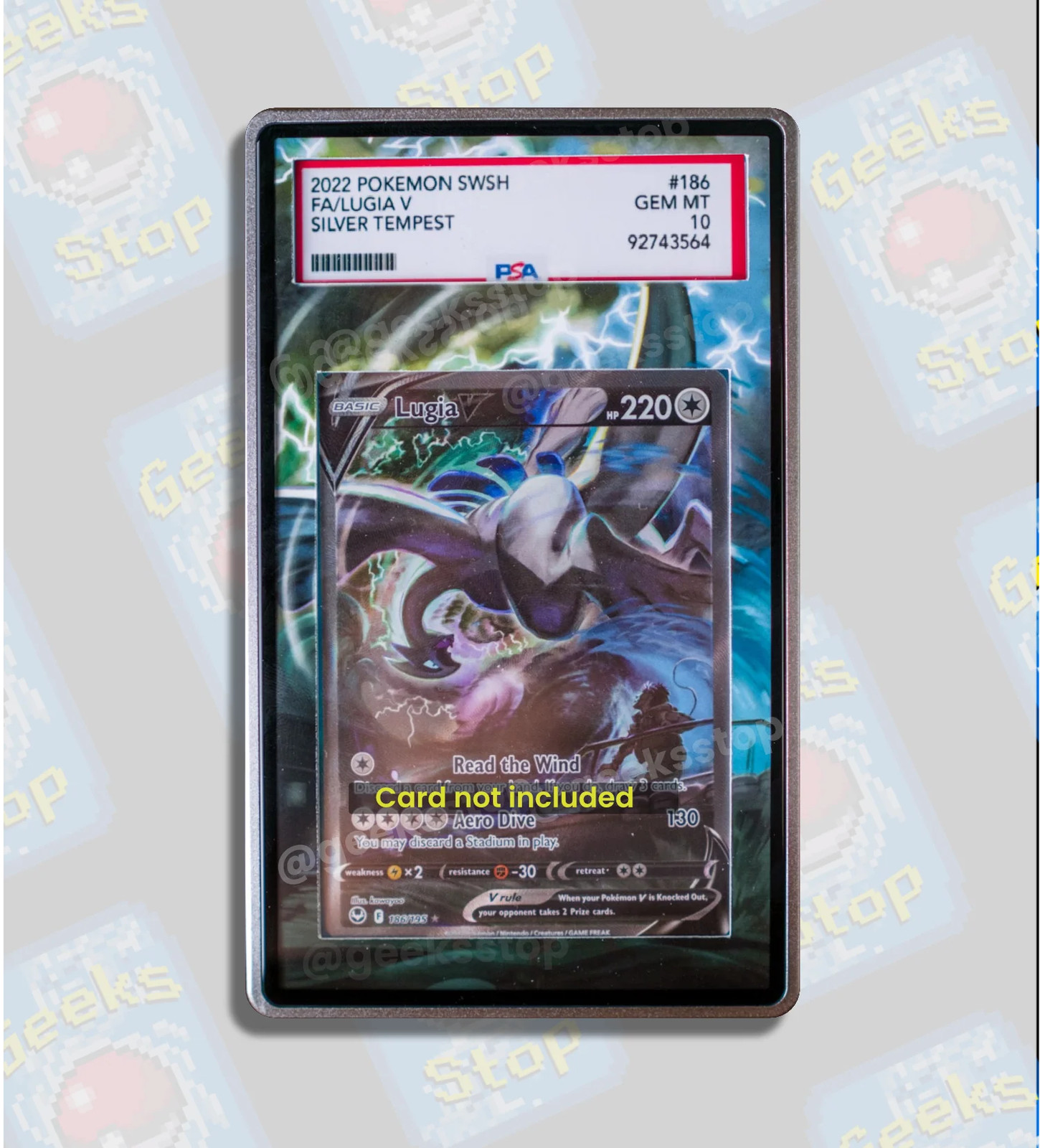 Lugia V Alt Art PSA CGC Beckett | Display Case Extended Art for Graded Pokemon C