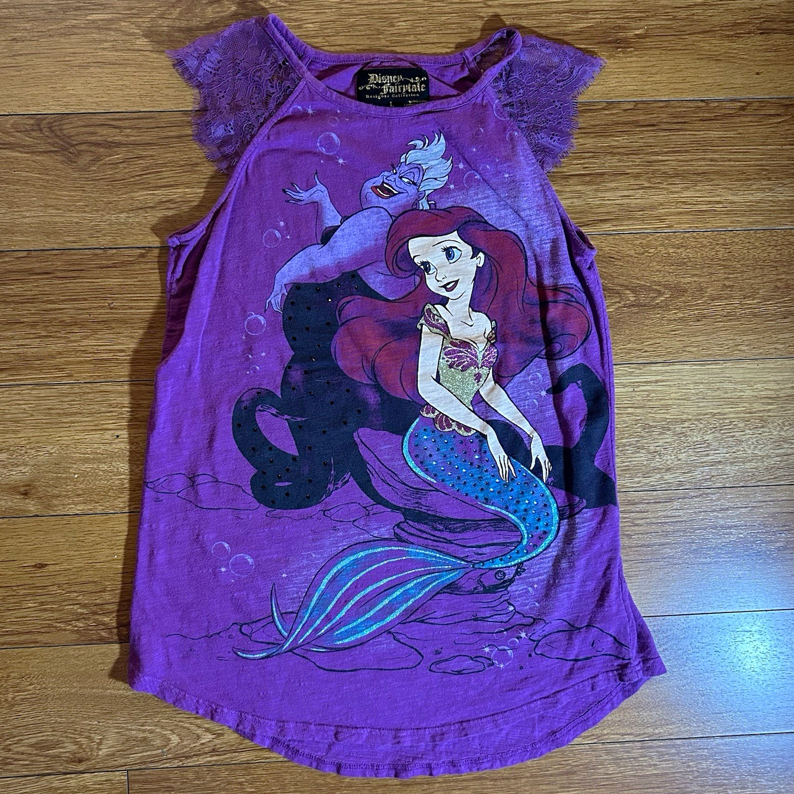Disney Fairytale Designer Collection The Little Mermaid Top Shirt Size L Adult