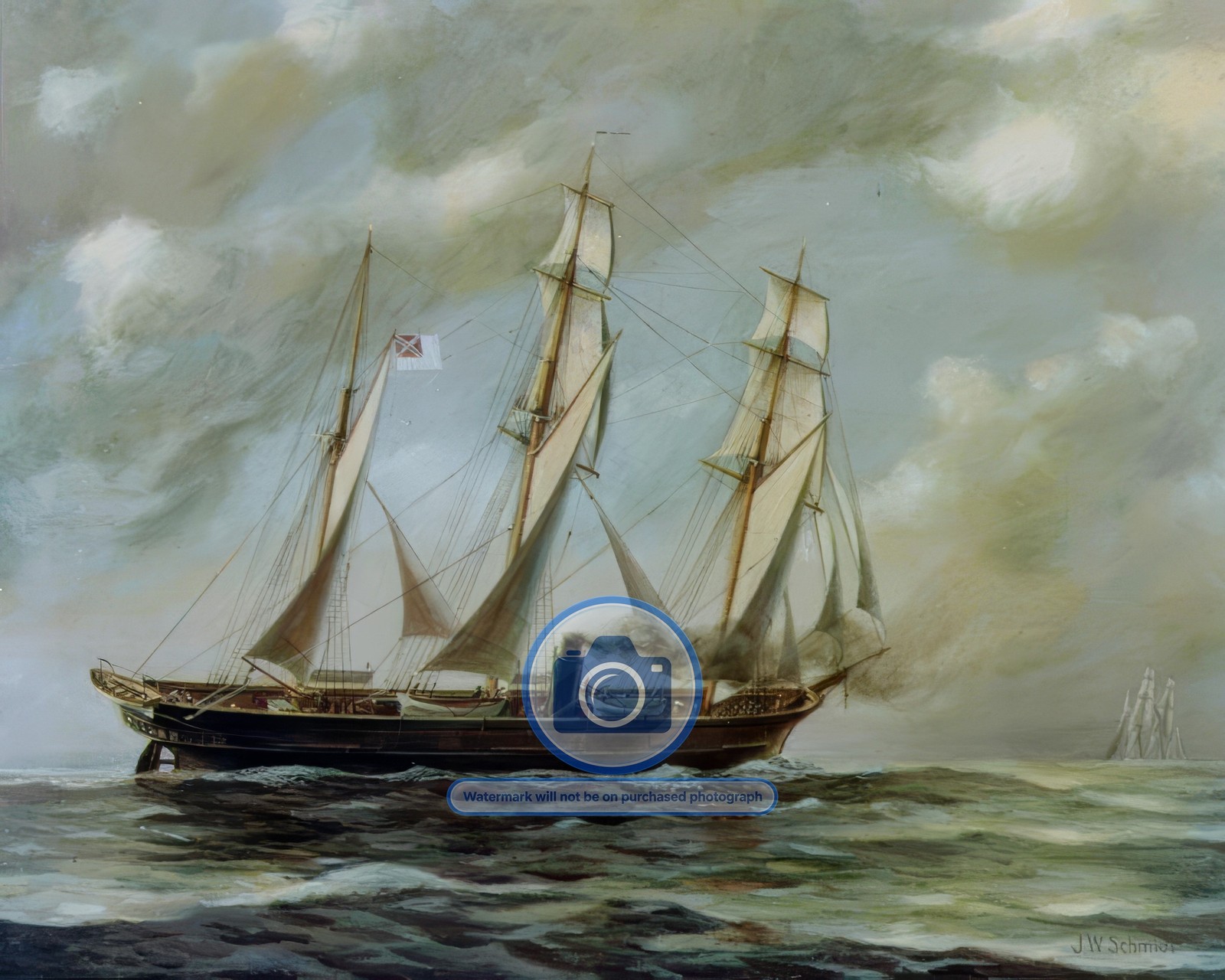 CSS ALABAMA SCREW-SLOOP-OF-WAR 1861 PAINTING 8X10 PHOTO CSS ALABAMA SCREW-SLOOP-OF-WAR 1861 PAINTING 8X10 PHOTO