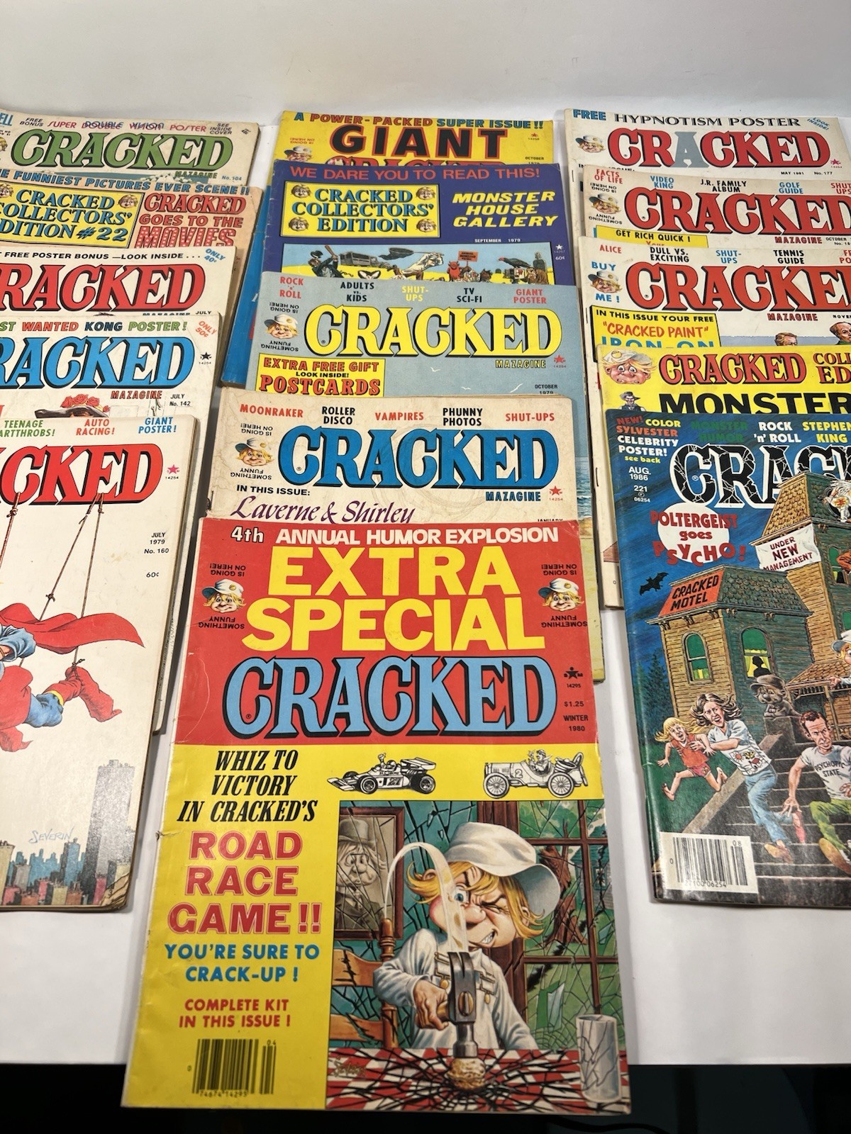 Vintage Cracked Magazine 15 Issues Lot  Late 70’s - Early 80s