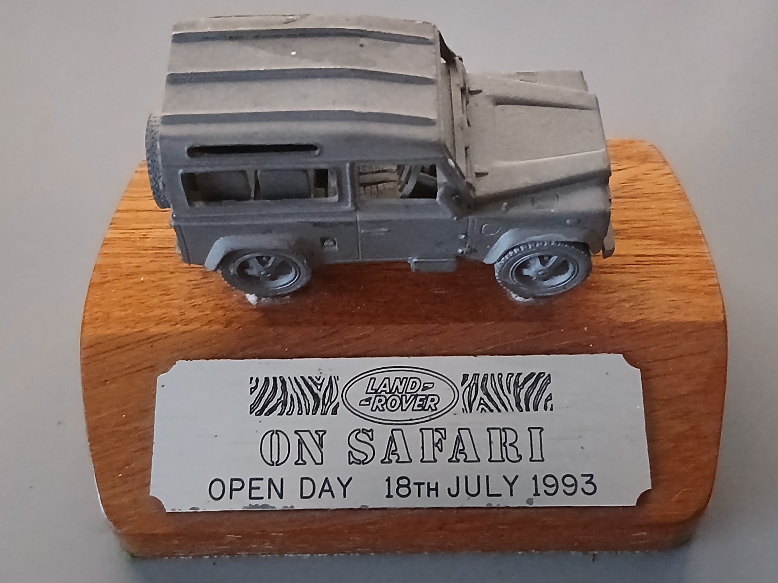Rare Land Rover On Safari Open Day 1993 1:43 90 Ninety Pewter Model