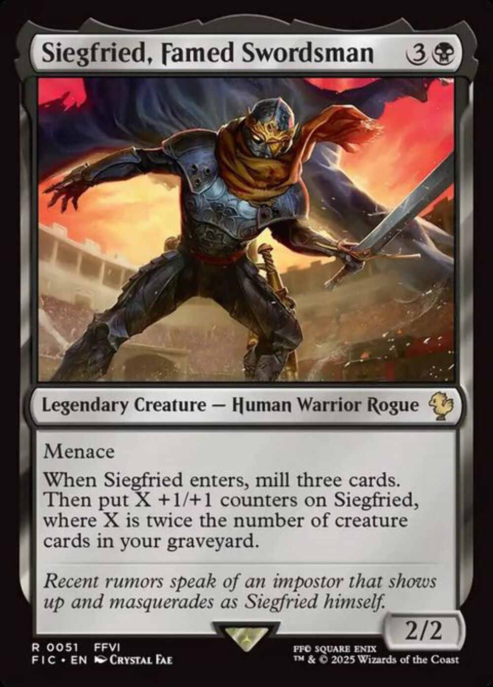 Siegfried, Famed Swordsman (Final Fantasy Collector Commander 51) - Surge-Foil -