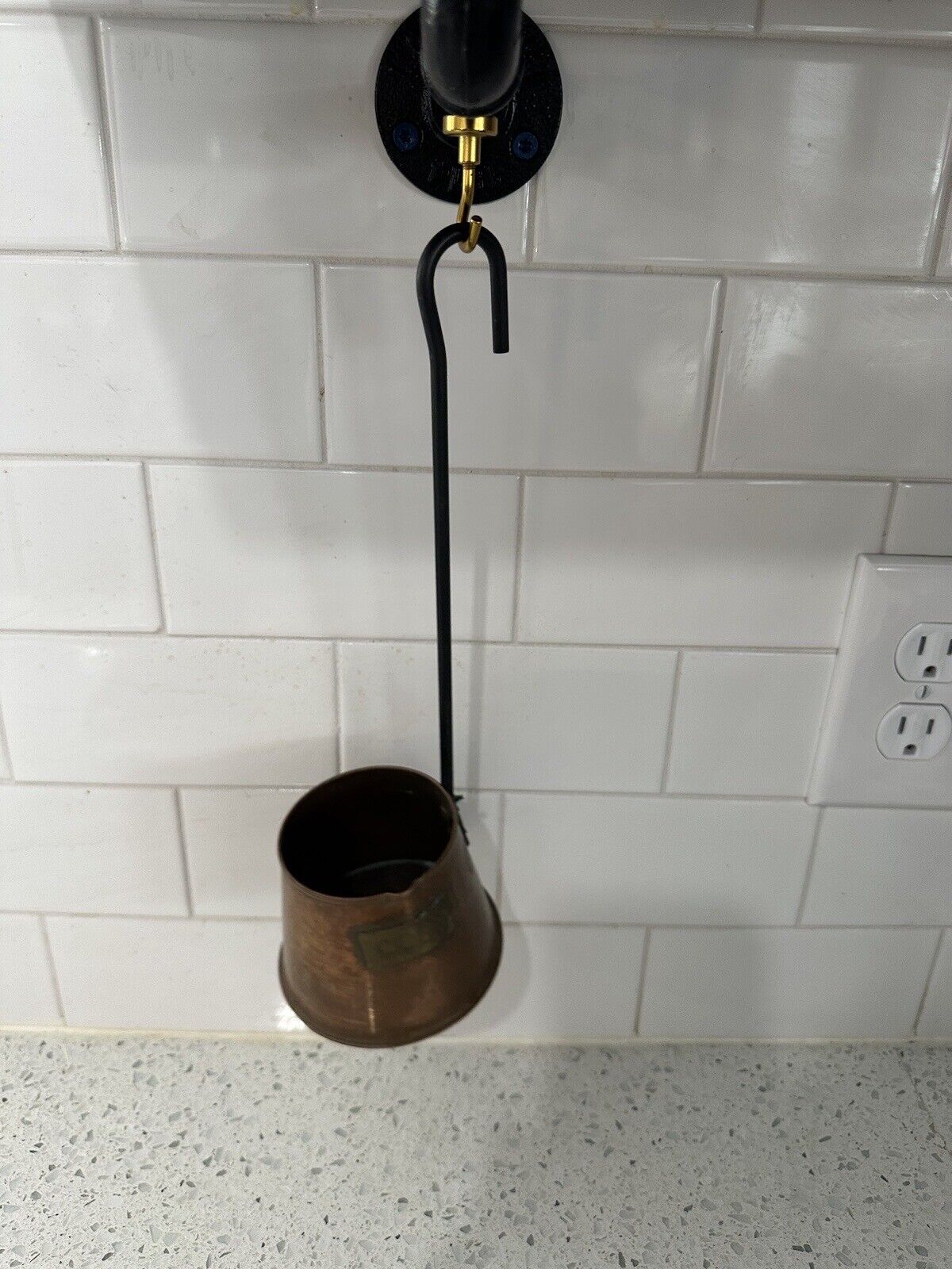 Vintage Copper Cider Ladle/Pan With Hanging Hook | Vinterior