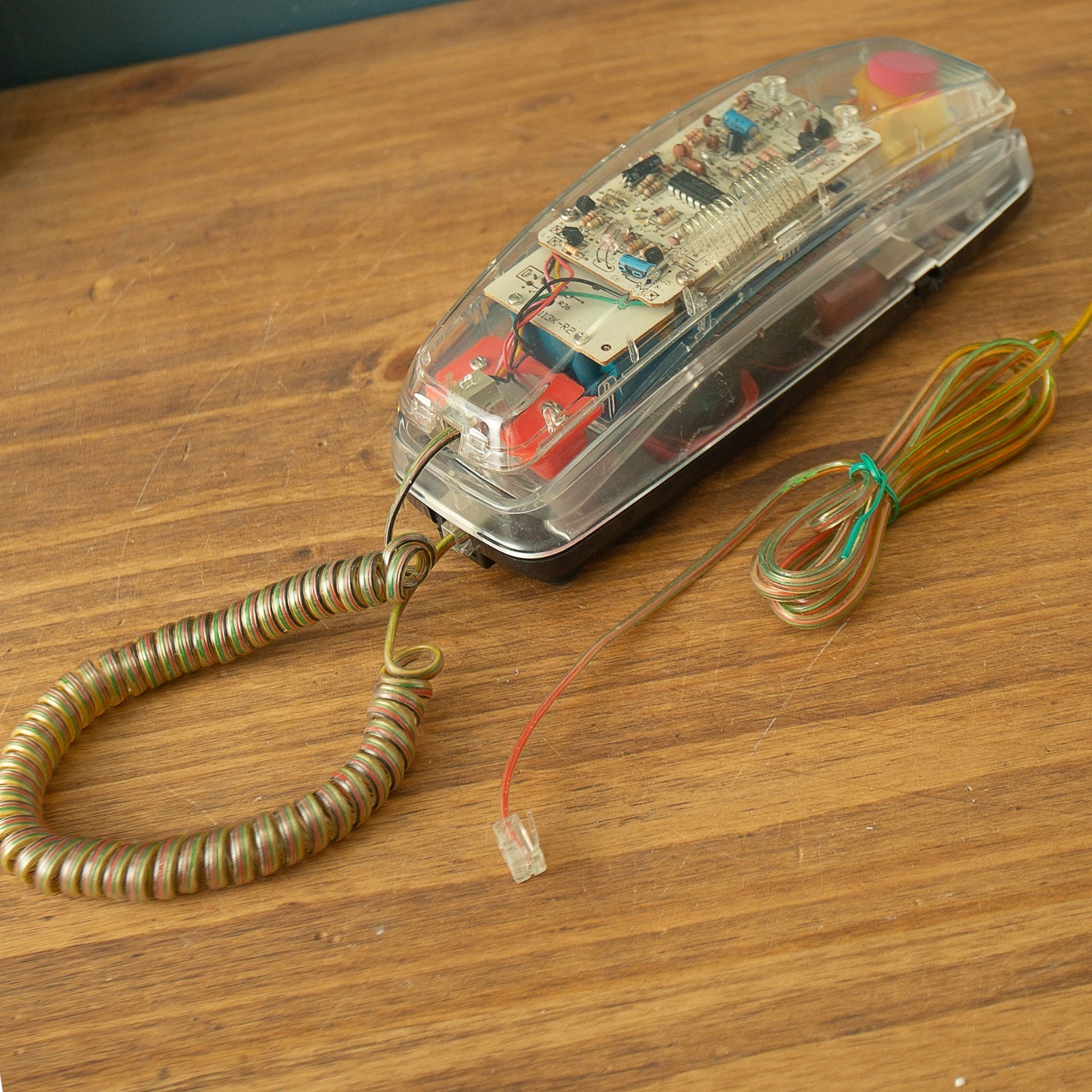 Vtg Clear Phone Transparent Telephone 1990s Coby