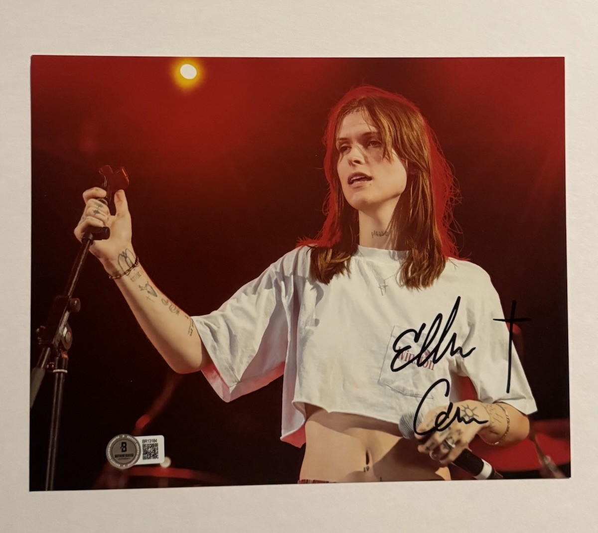 ETHEL CAIN SINGER HAND SIGNED 8x10 PHOTO POP SINGER AUTOGRAPHED RARE HOT BAS COA