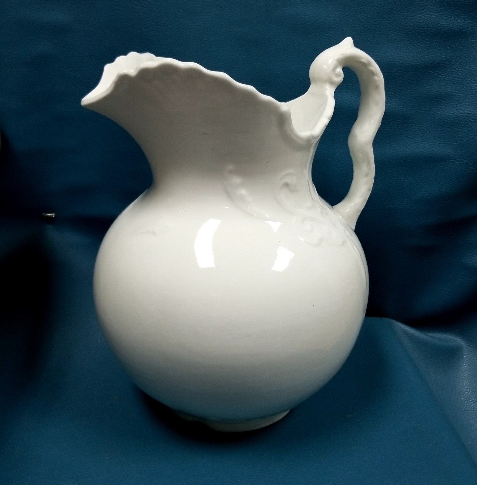 ANTQ Burford Brothers Pottery 19th Century Wash Basin Pitcher Ironstone