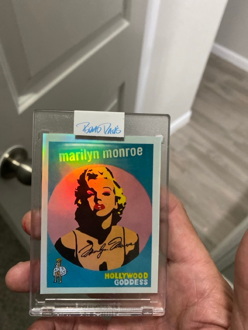 Brad Davis Marilyn Monroe Hollywood Goddess Holo Art Card 2/25 Signed 2021