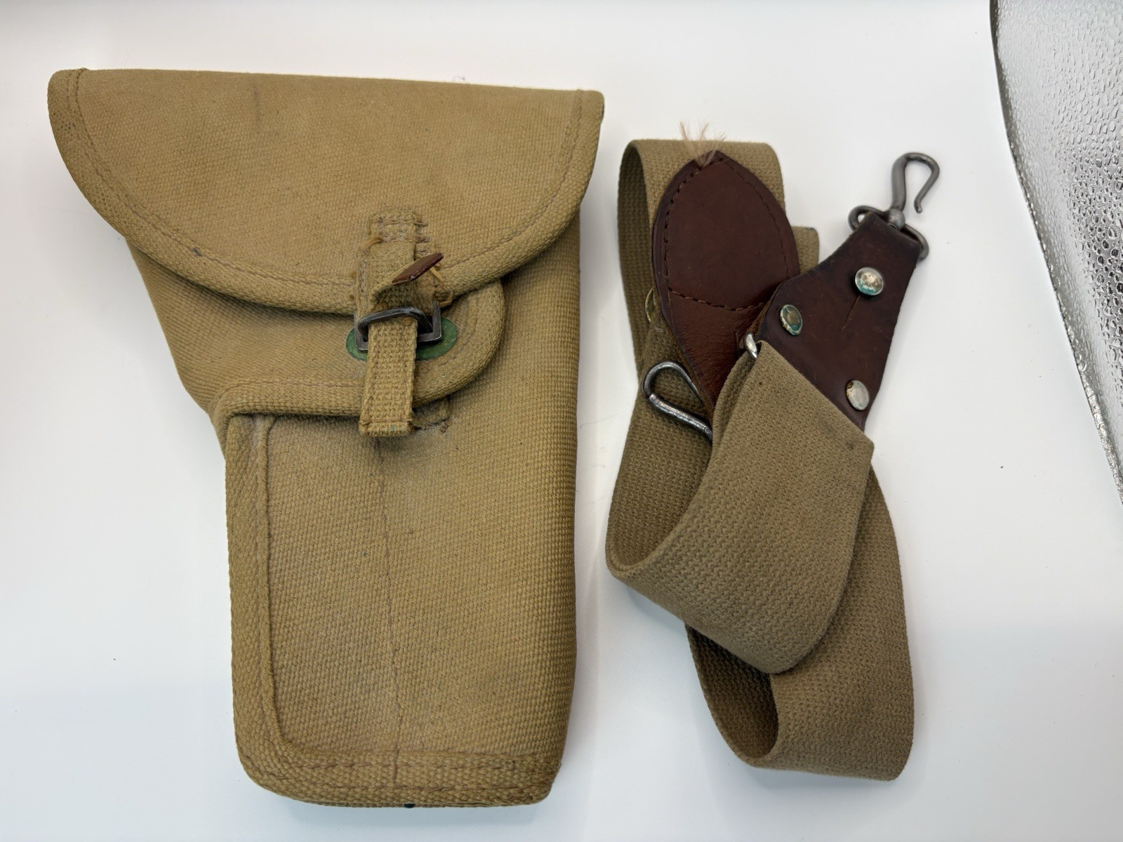 Original WW2 Canadian Browning Inglis Hi Power Pistol Holster 1945 P37 P35 9mm