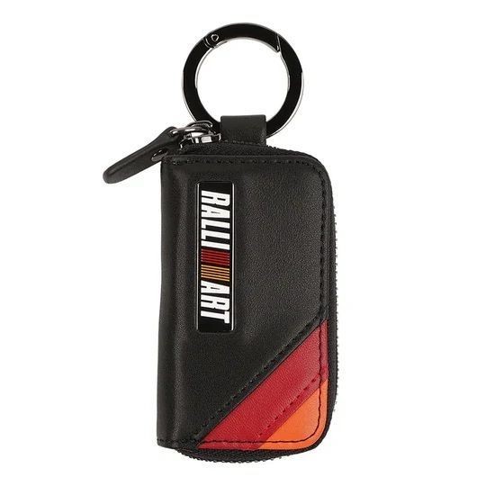 Genuine Mitsubishi Ralliart Keyless Entry Leather Key Case with RALLIART Logo