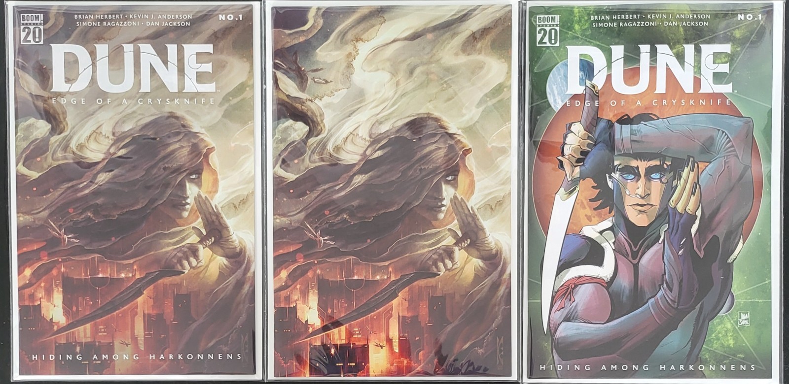 Dune: Edge Of A Crysknife #1, Lot of 3 Standard Covers, NM/Better , 1st Dune: Edge Of A Crysknife #1, Lot of 3 Standard Covers, NM/Better , 1st