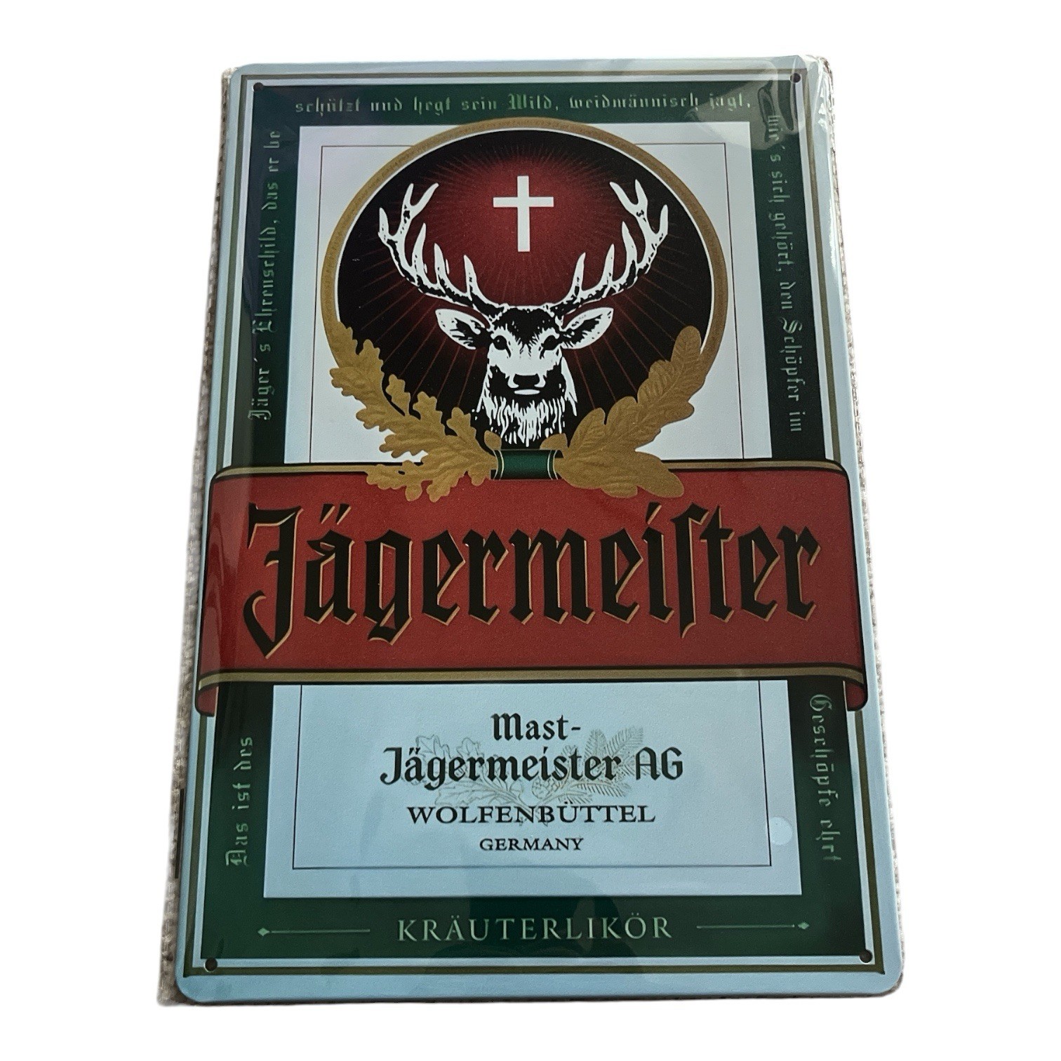 Jagermeister Tin Metal Vintage Sign 8x12 NEW Jagermeister Tin Metal Vintage Sign 8x12 NEW