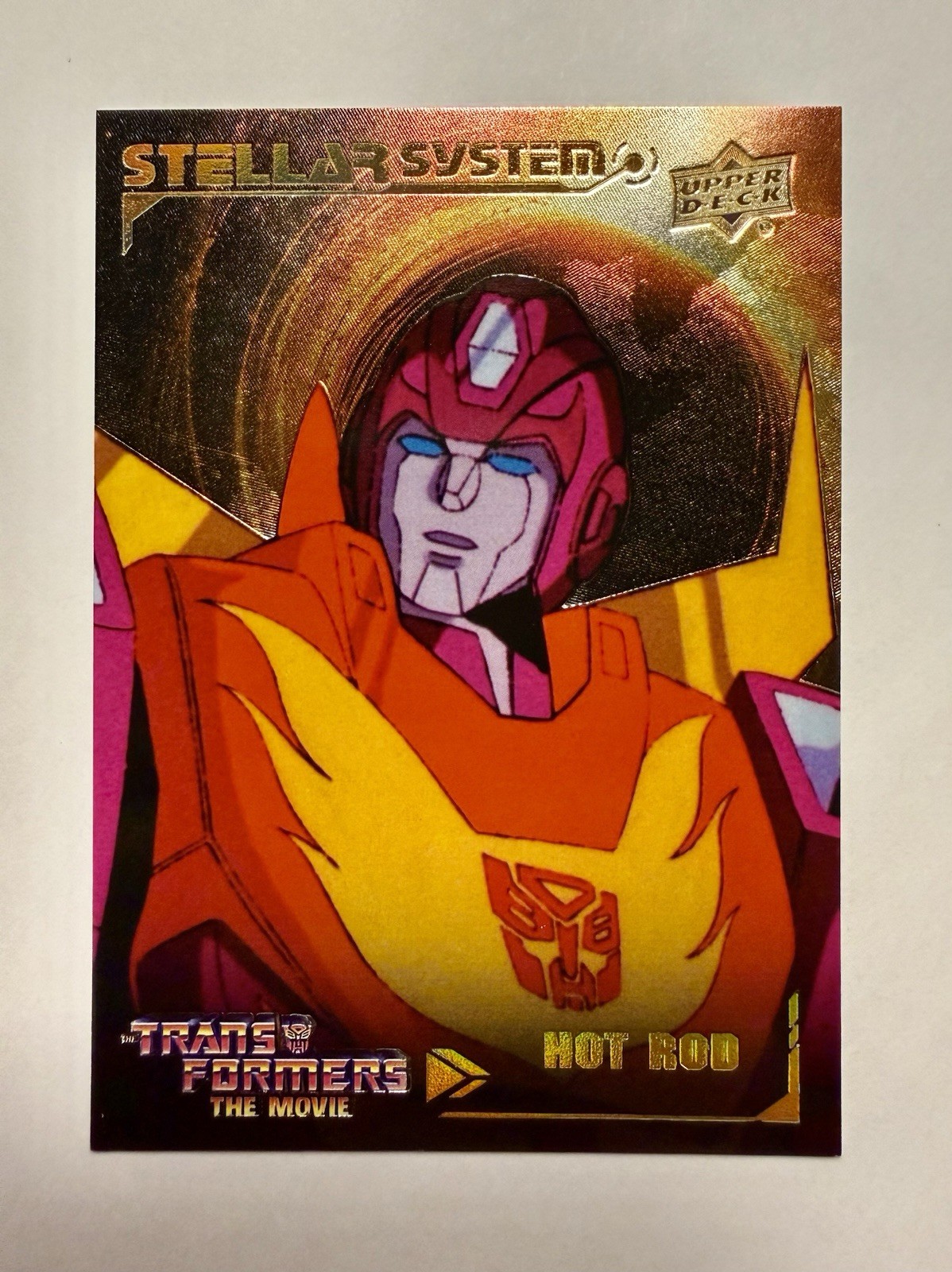 2026 Upper Deck Transformers 40th HOT ROD Stellar System Black Hole Parallel /25