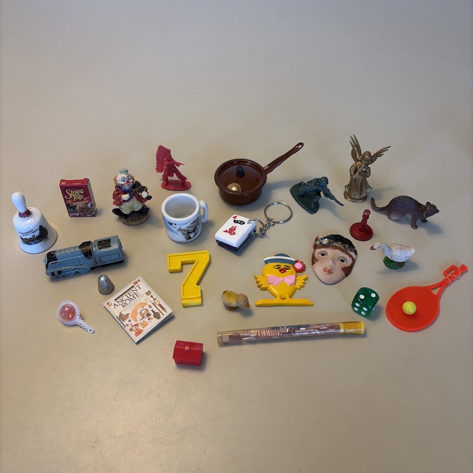 Miniature Trinket Items For Trinket Shelf  Lot Toys Game 25 Pieces Vintage Tiny