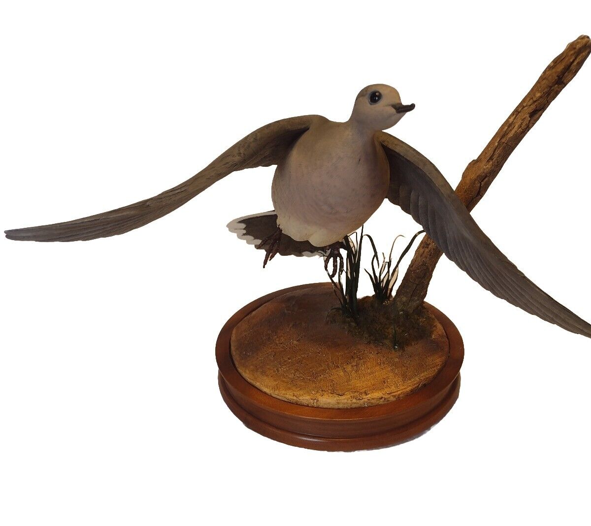 Mourning Dove Wood Carved Figurine