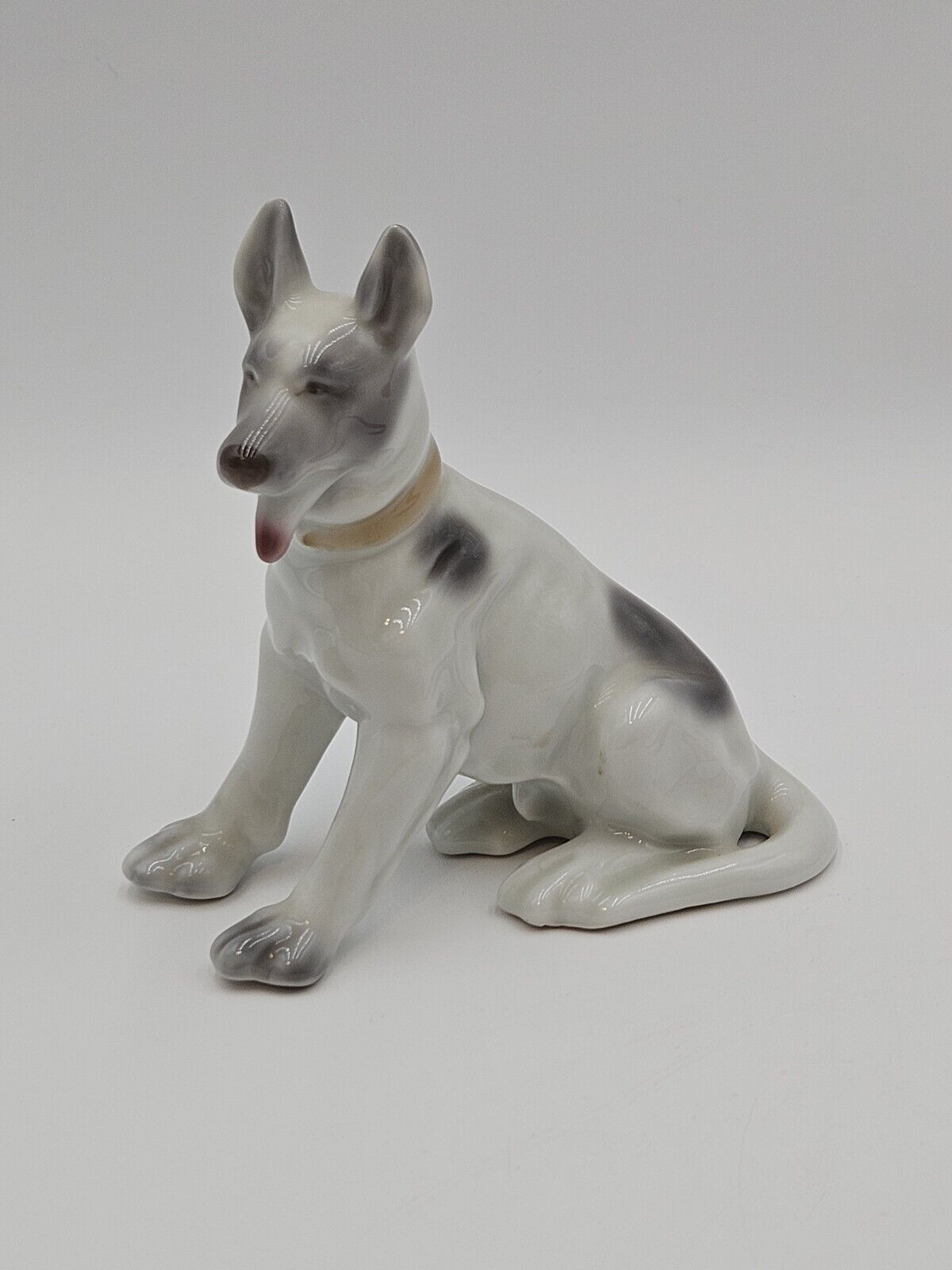 Vintage Spotted Dog Porcelain Figurine Spots Shepard 5.5