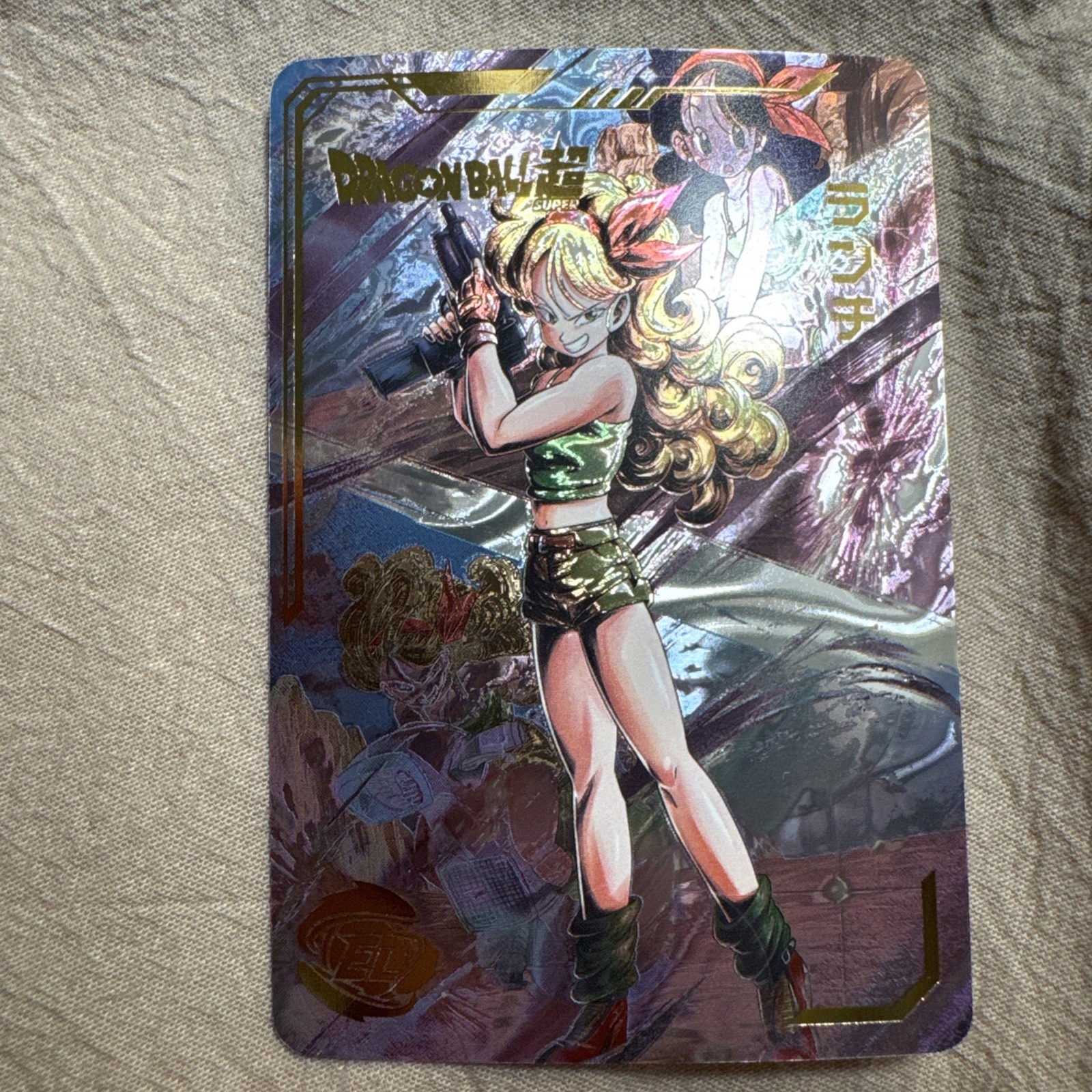 2022 Dragon Ball Super Anniversary Card Launch Gold Foil EL Textured Waifu