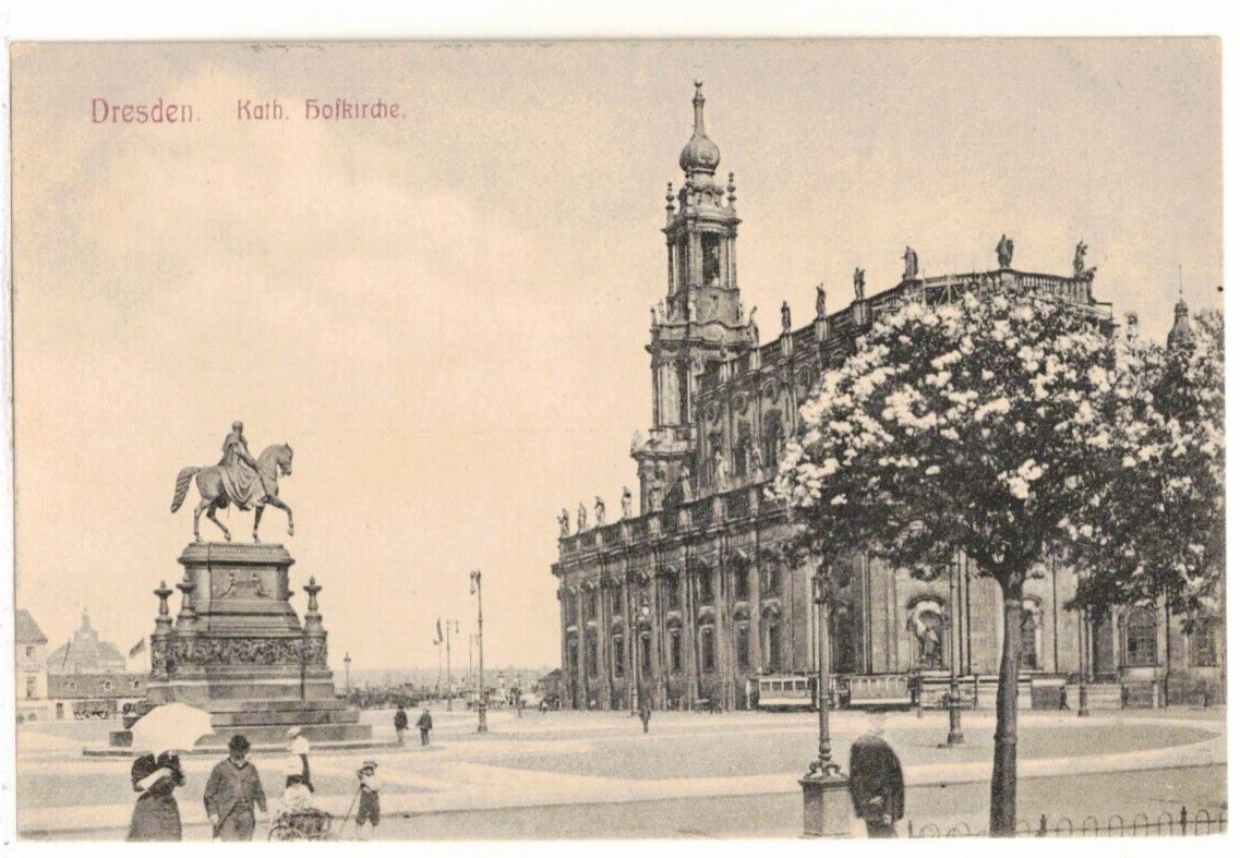 c1910 PC: Dresden Cathedral Royal Court, Roman Catholic, Dresden, Germany