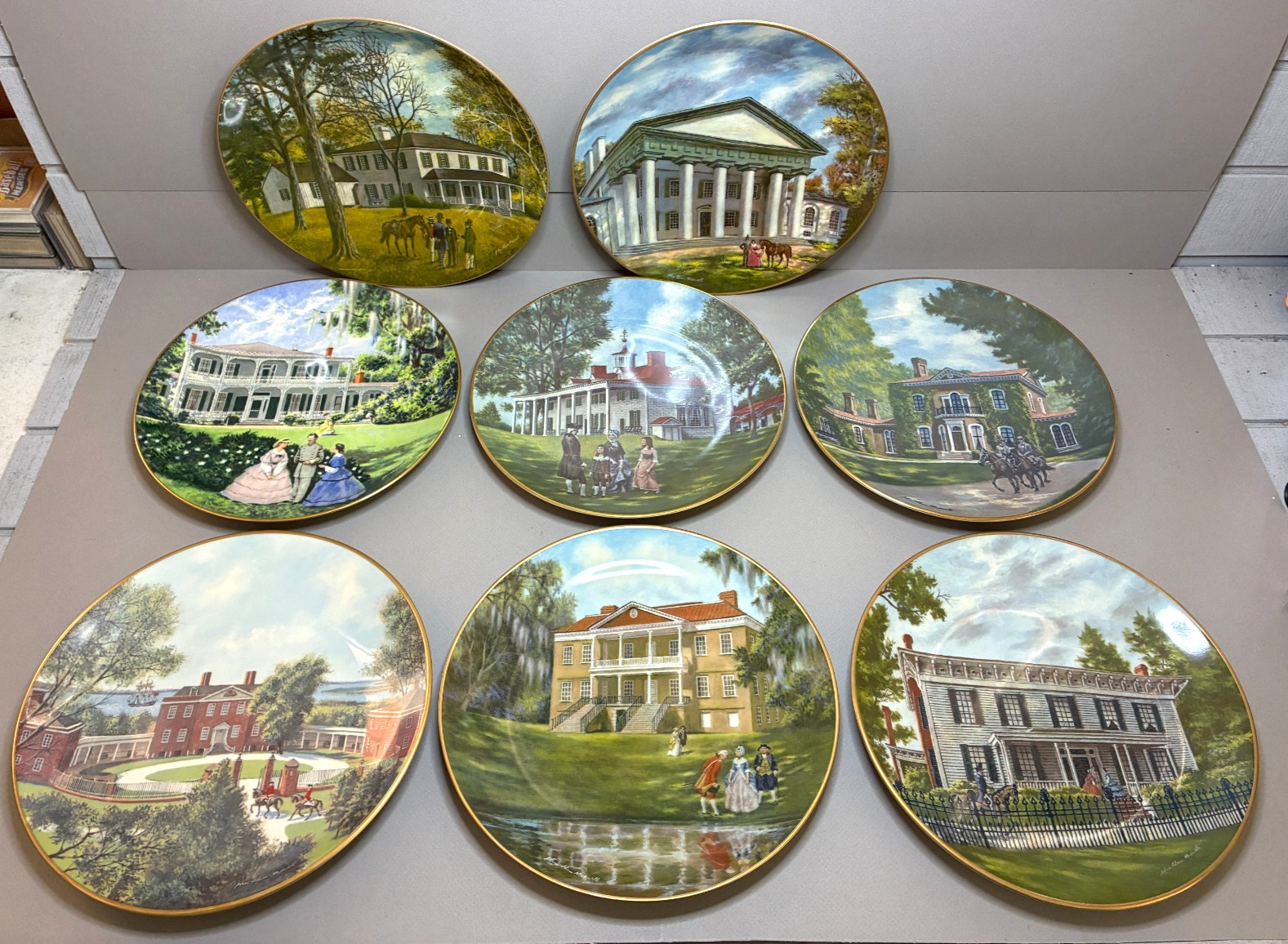 GORHAM Southern Landmark Series ~ Lot of (8) 10 3/4