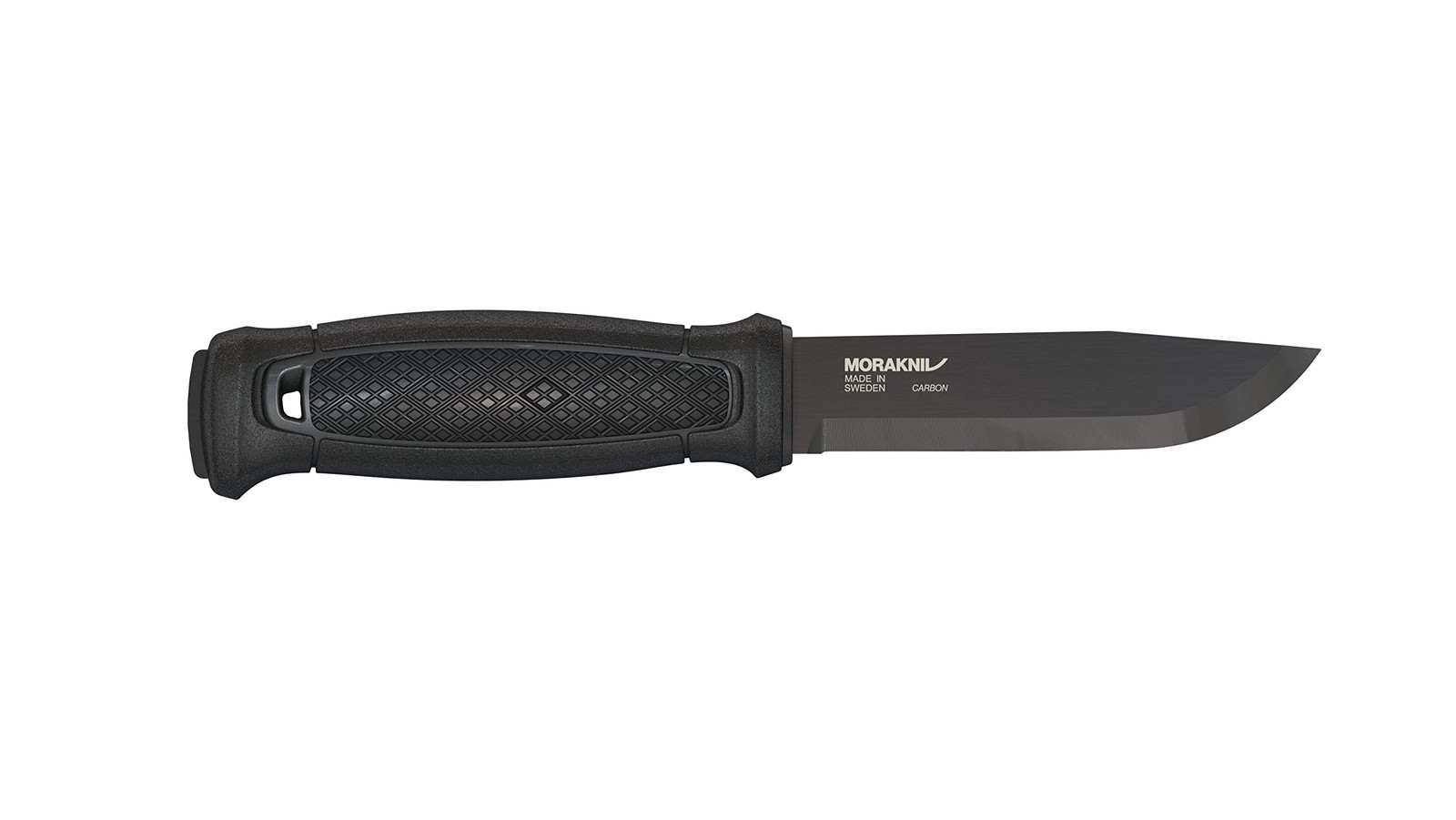 Full Tang Black Fixed Blade Knife with MOLLE Mount System for Outdoor Use