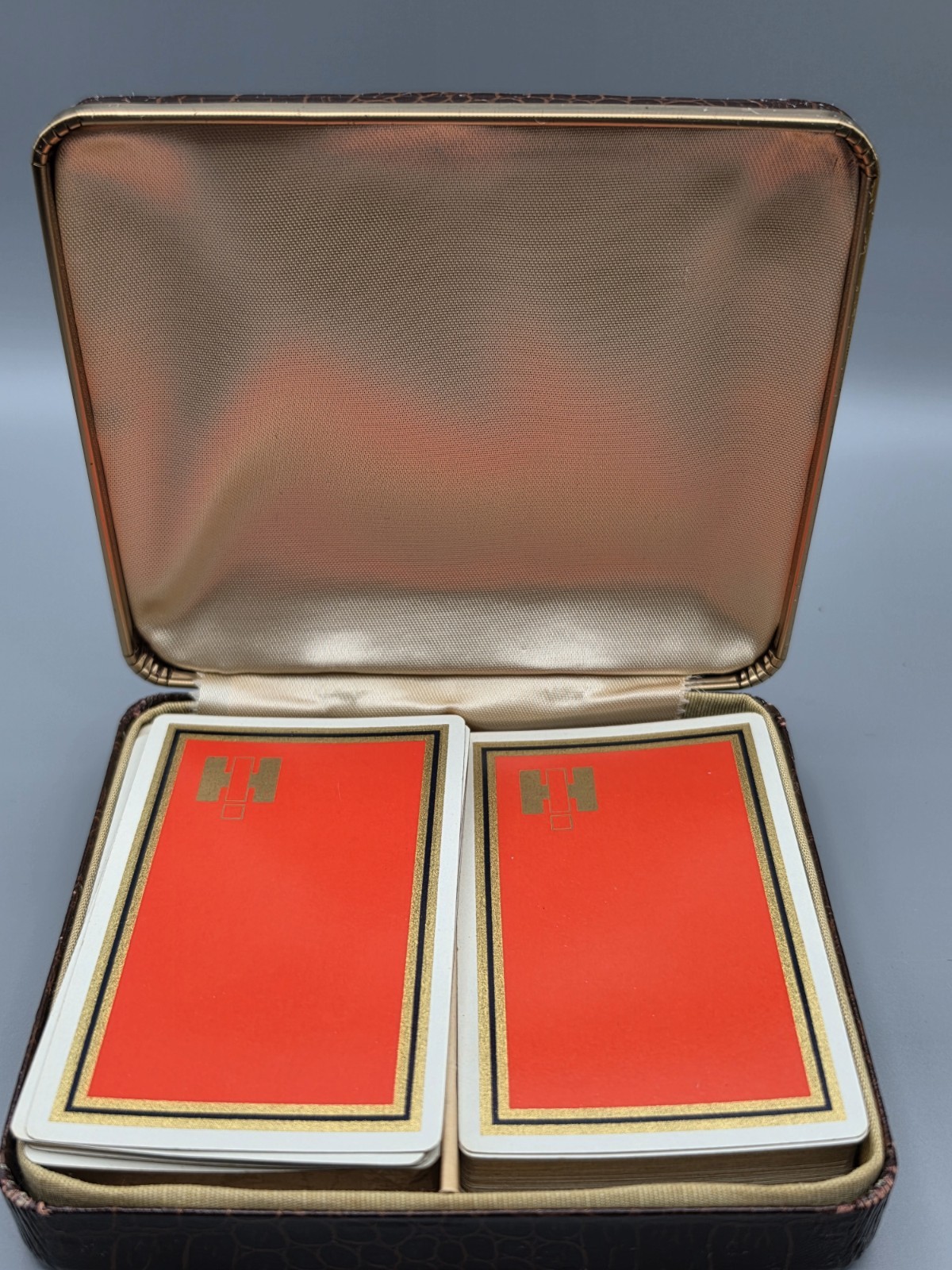 Vintage International Harvester IH Playing Cards 2 Deck Set Case 1 Sealed