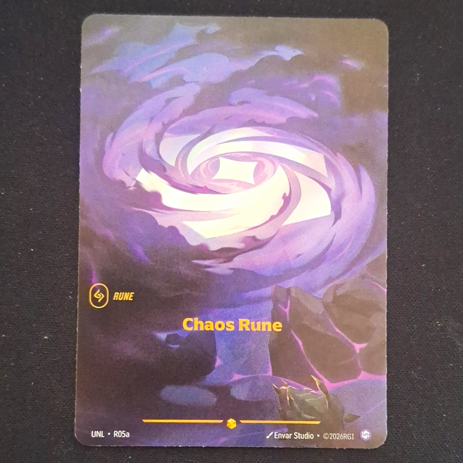 Envar Studio League of Legends Rune Chaos Rune UNL-R05a Non-Sport Card 2026