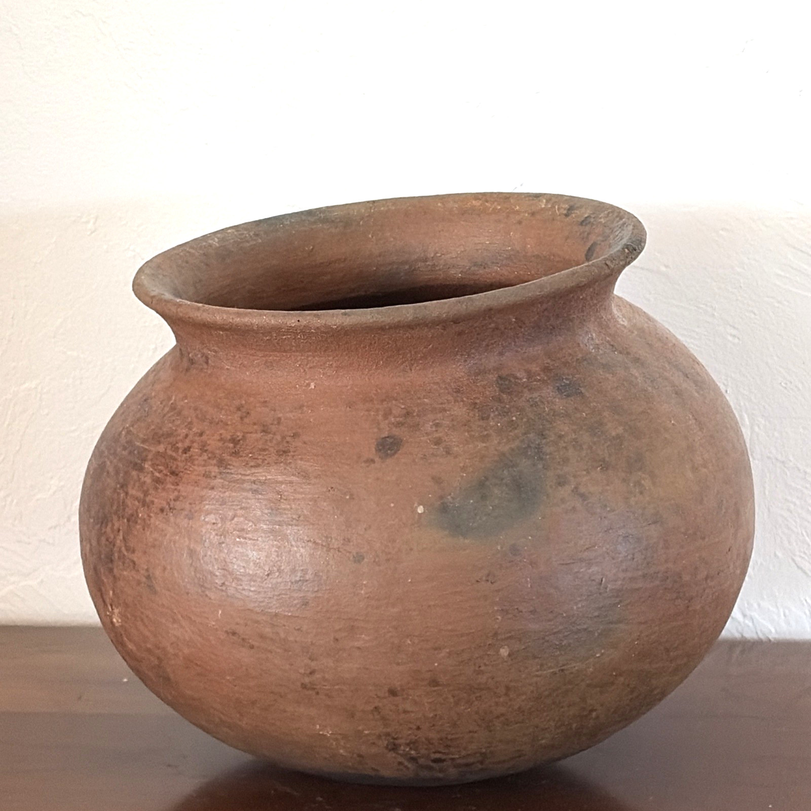 Vintage Clay Pottery Olla Rustic Pottery Pot Mexico 10x8\