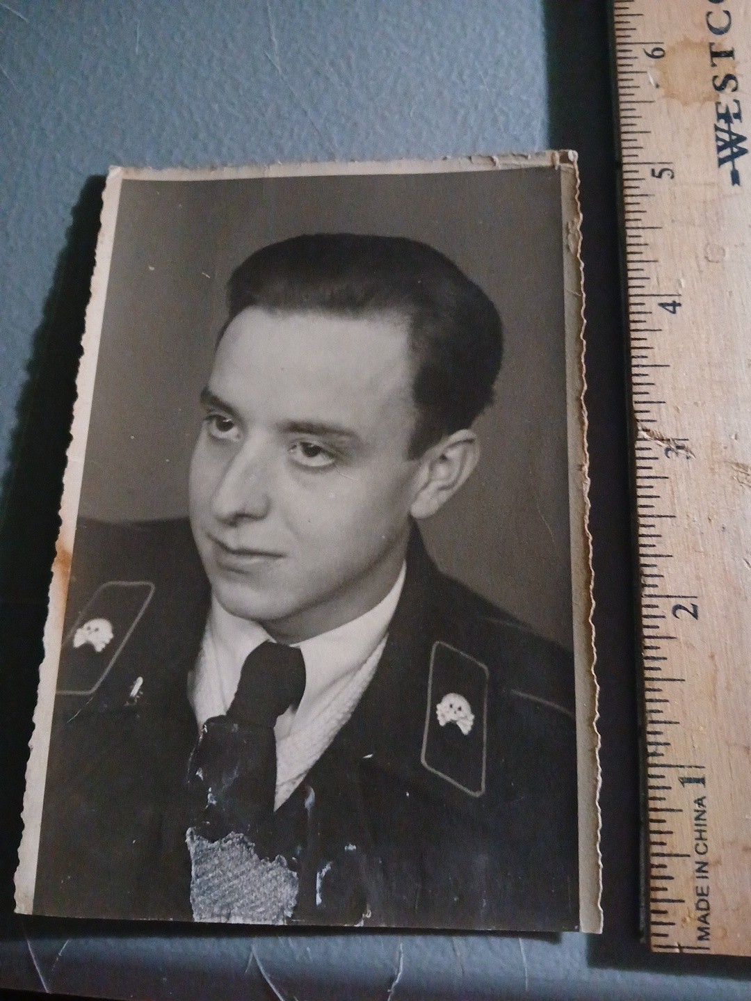 Original WWII RPPC Real Photo Postcard NAMED GERMAN 1st PANZER DIVISION 940