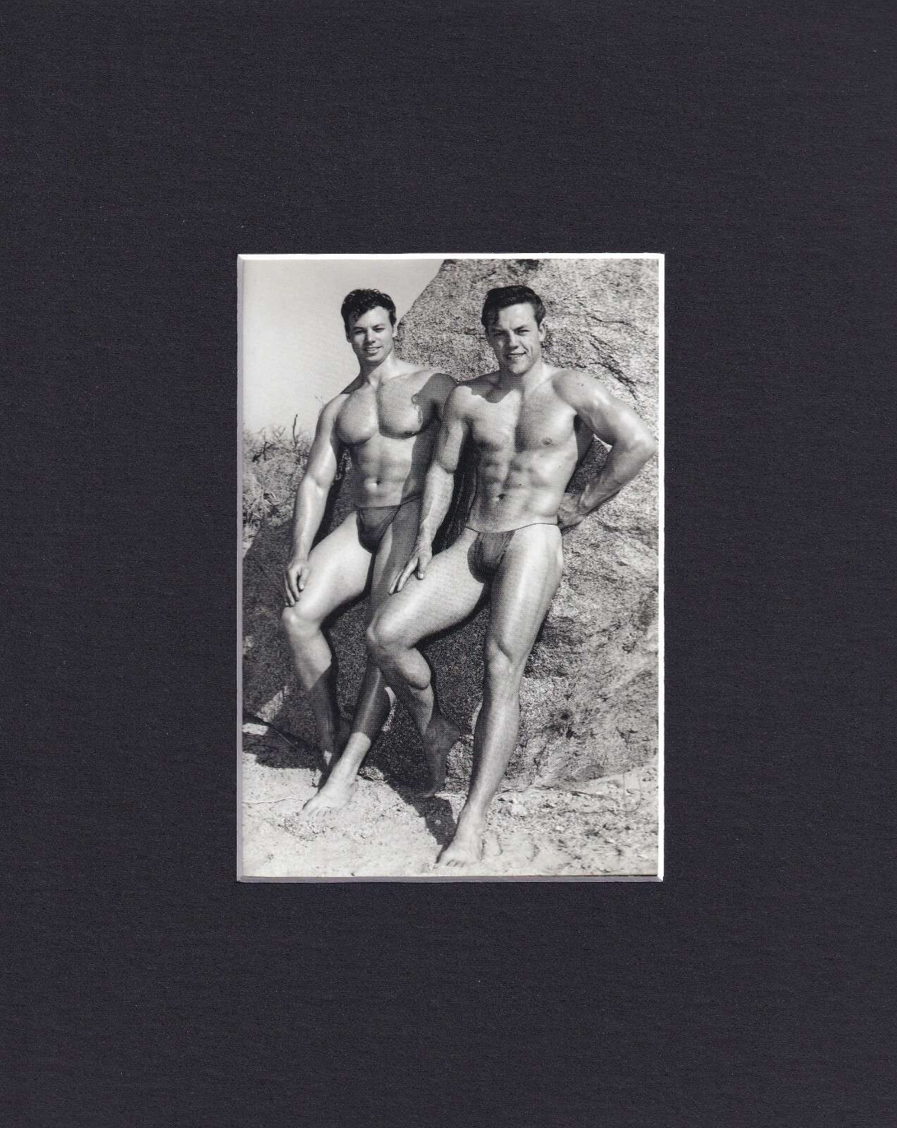 8X10 Matted Print Picture Vintage Male Muscle: Kim Fox, Hugh Pendleton Nude 8X10 Matted Print Picture Vintage Male Muscle: Kim Fox, Hugh Pendleton Nude