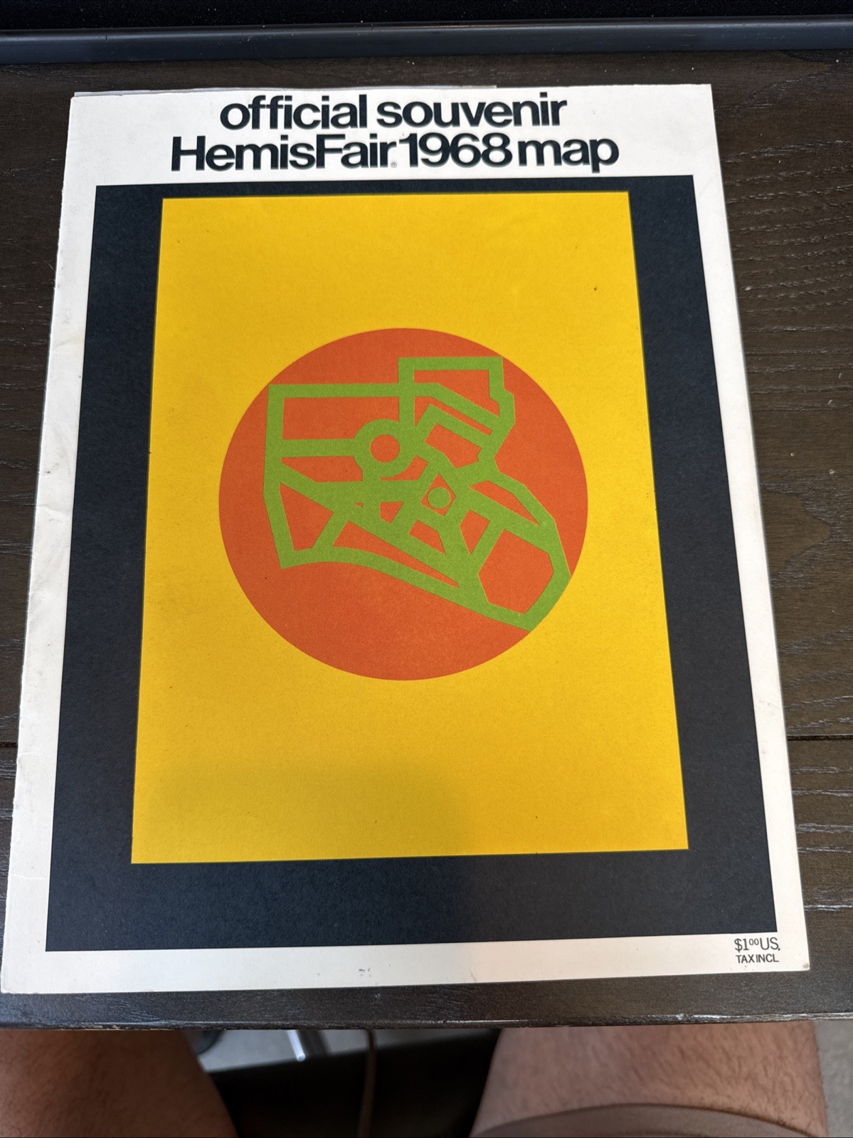 1968 HEMISFAIR TEXAS SOUVENIR MAP BOOKLET w/Model of Tower of the Americas
