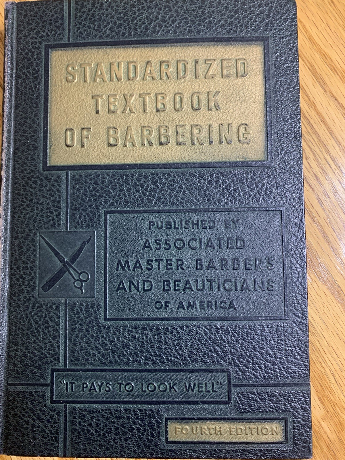 Vintage Barber Textbook Standardized Textbook of Barbering 4th Ed AMBA Rare
