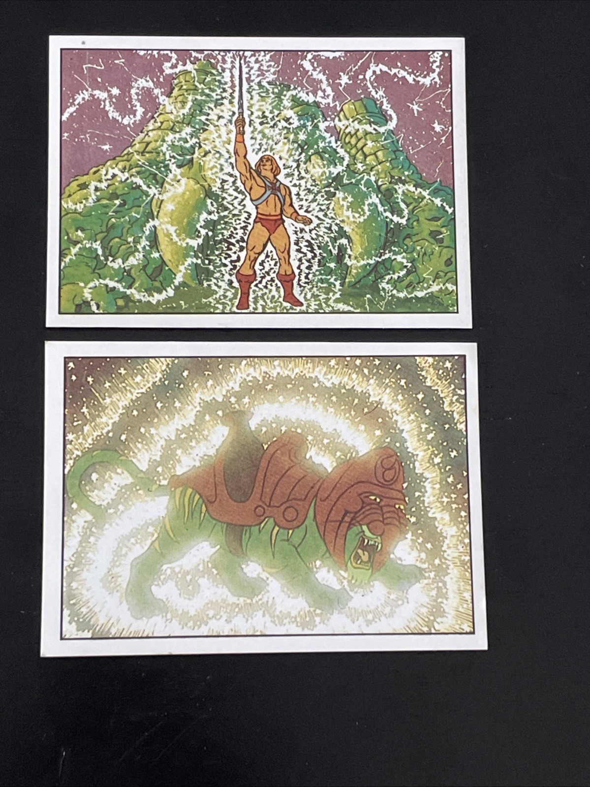 1983 Panini He-Man and the Masters of the Universe MOTU Stickers 7 & 8