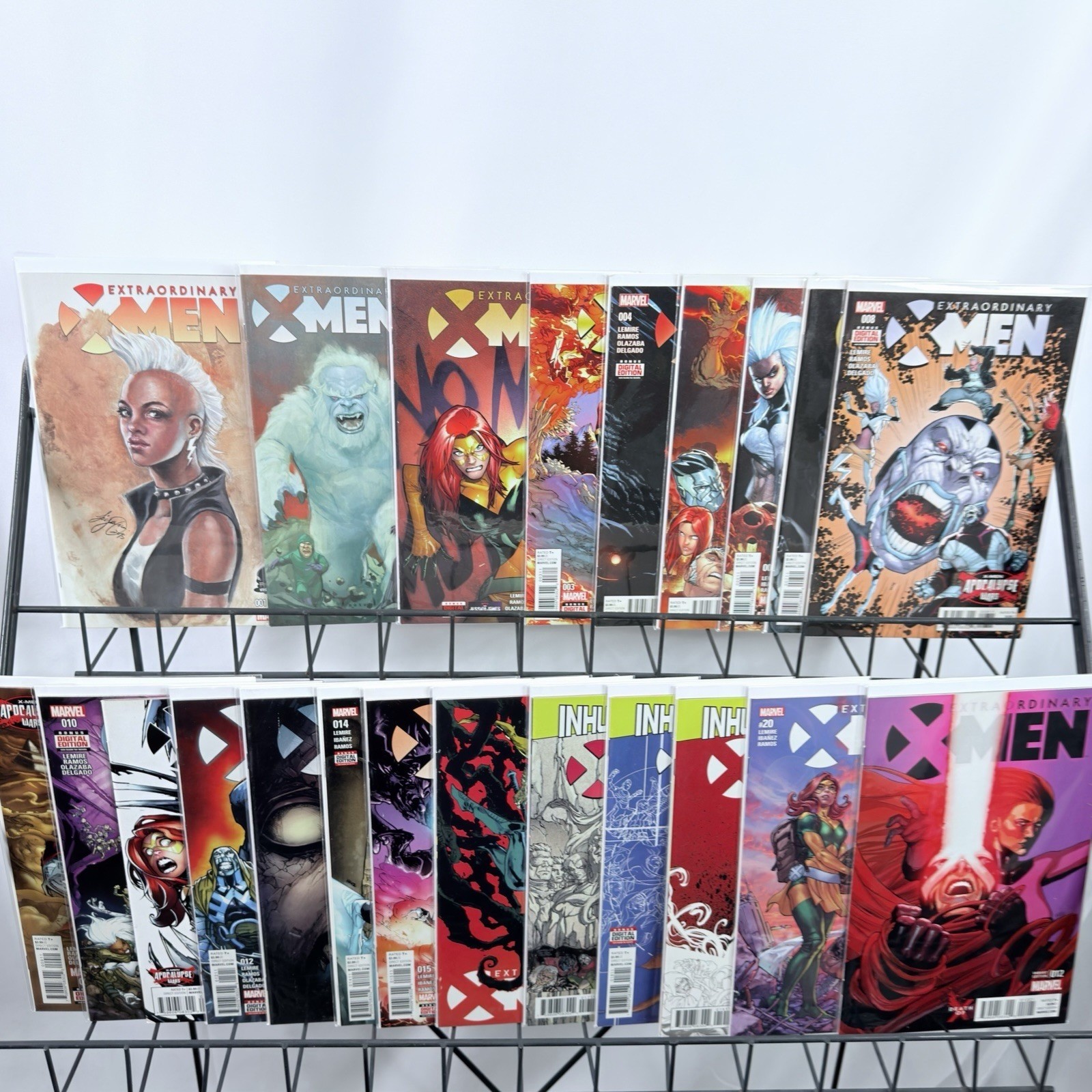 Extraordinary X-Men Comic Lot 1-20 Marvel Lemire Ramos J Scott Campbell Variant