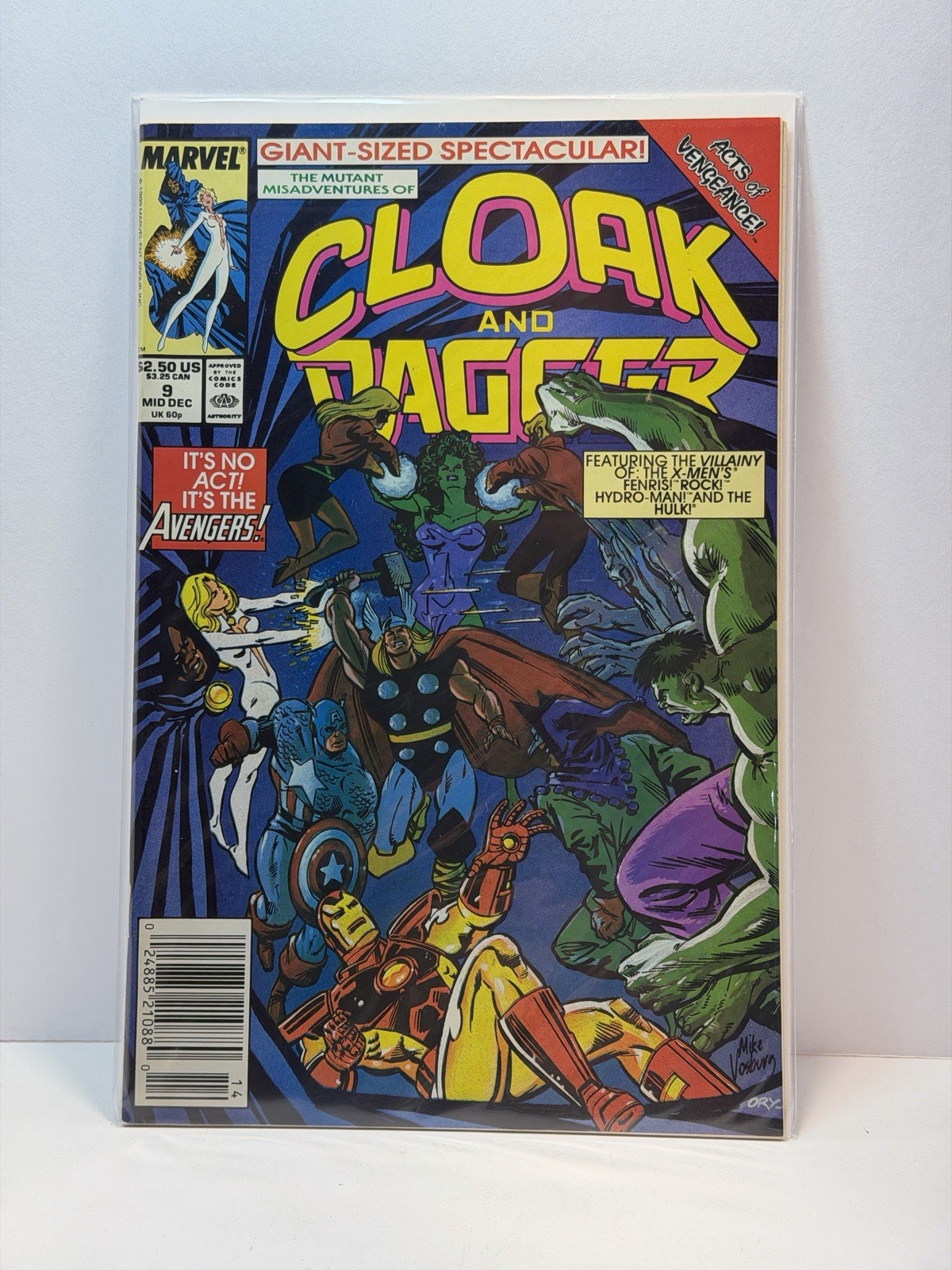 Cloak and Dagger #9 1989 Marvel Newsstand Acts of Vengeance Avengers VF/NM