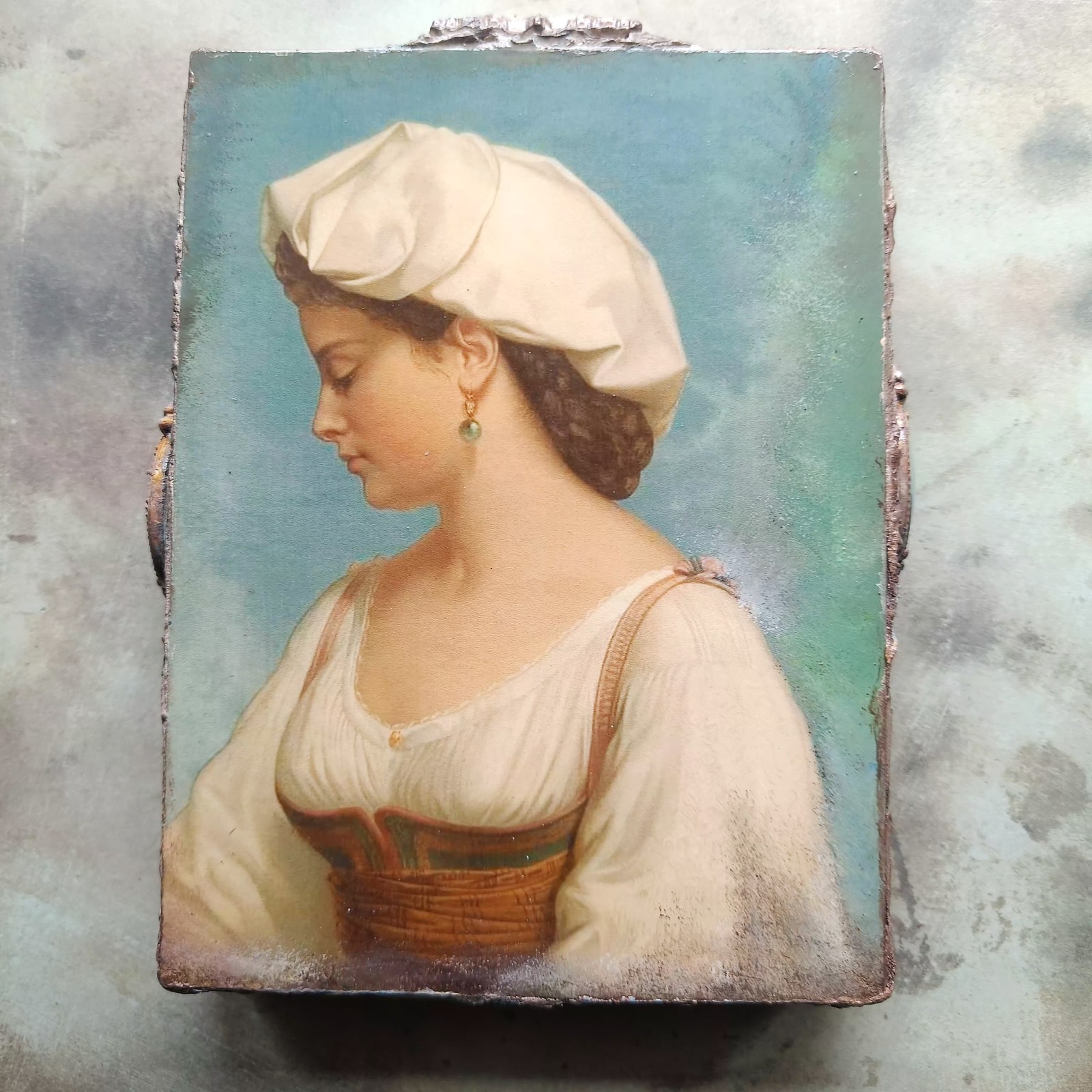 Memory Block Wall Art Home Interior Design Young Italian Woman 8x6 in Gift Memory Block Wall Art Home Interior Design Young Italian Woman 8x6 in Gift