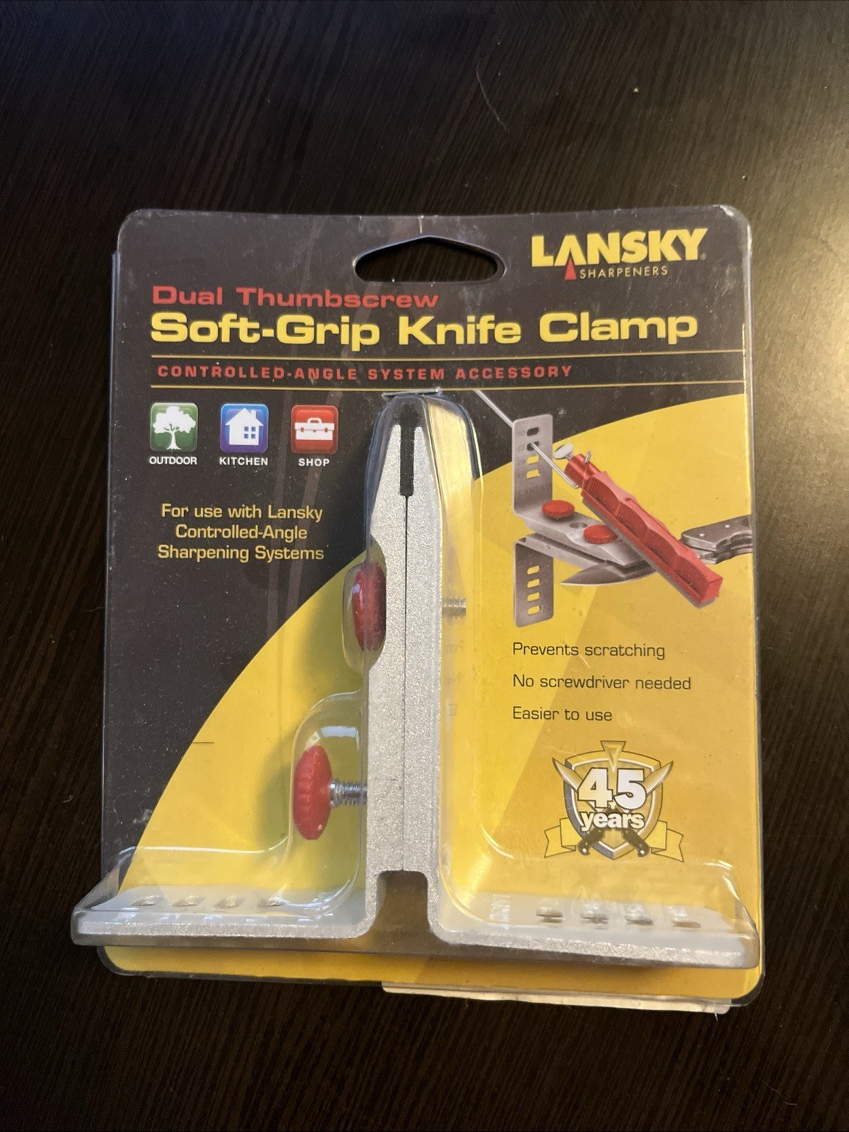 Lansky  Sharpeners Soft-Grip Knife Clamp (RCLAMP)  New In Pack.