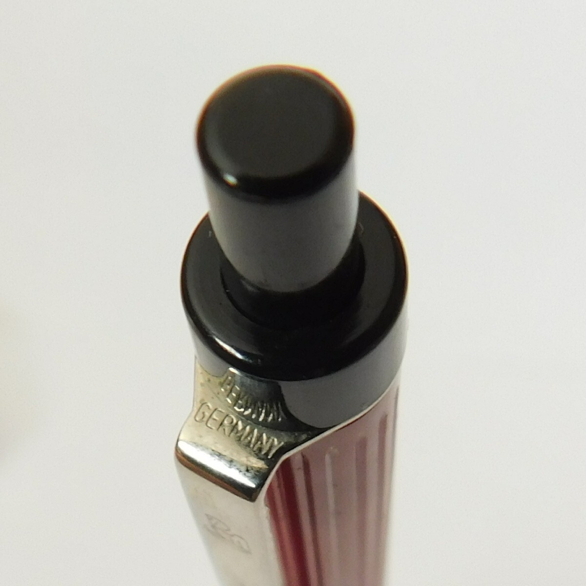 Very rare PELIKAN Pelikanina Red Silver striped design Ballpoint Pen Germany 196
