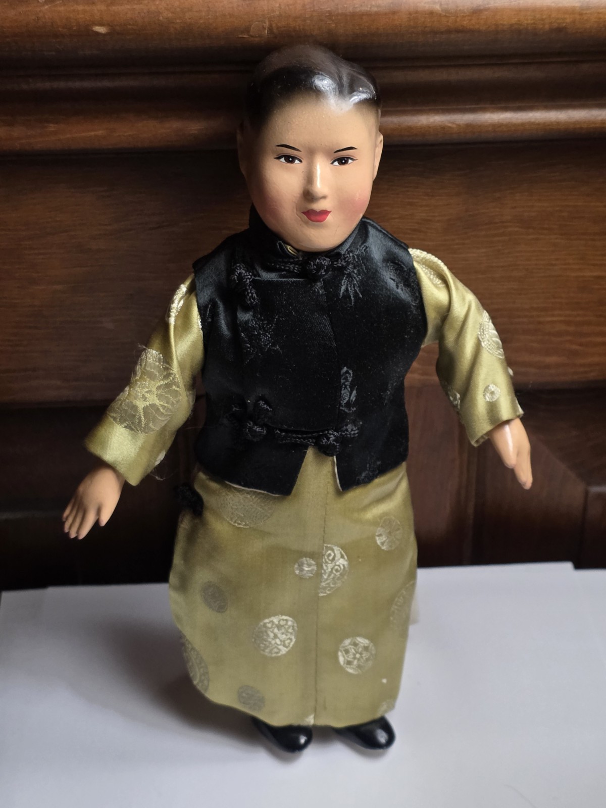 Vintage Composition Doll Asian Oriental Man Chinese Japanese