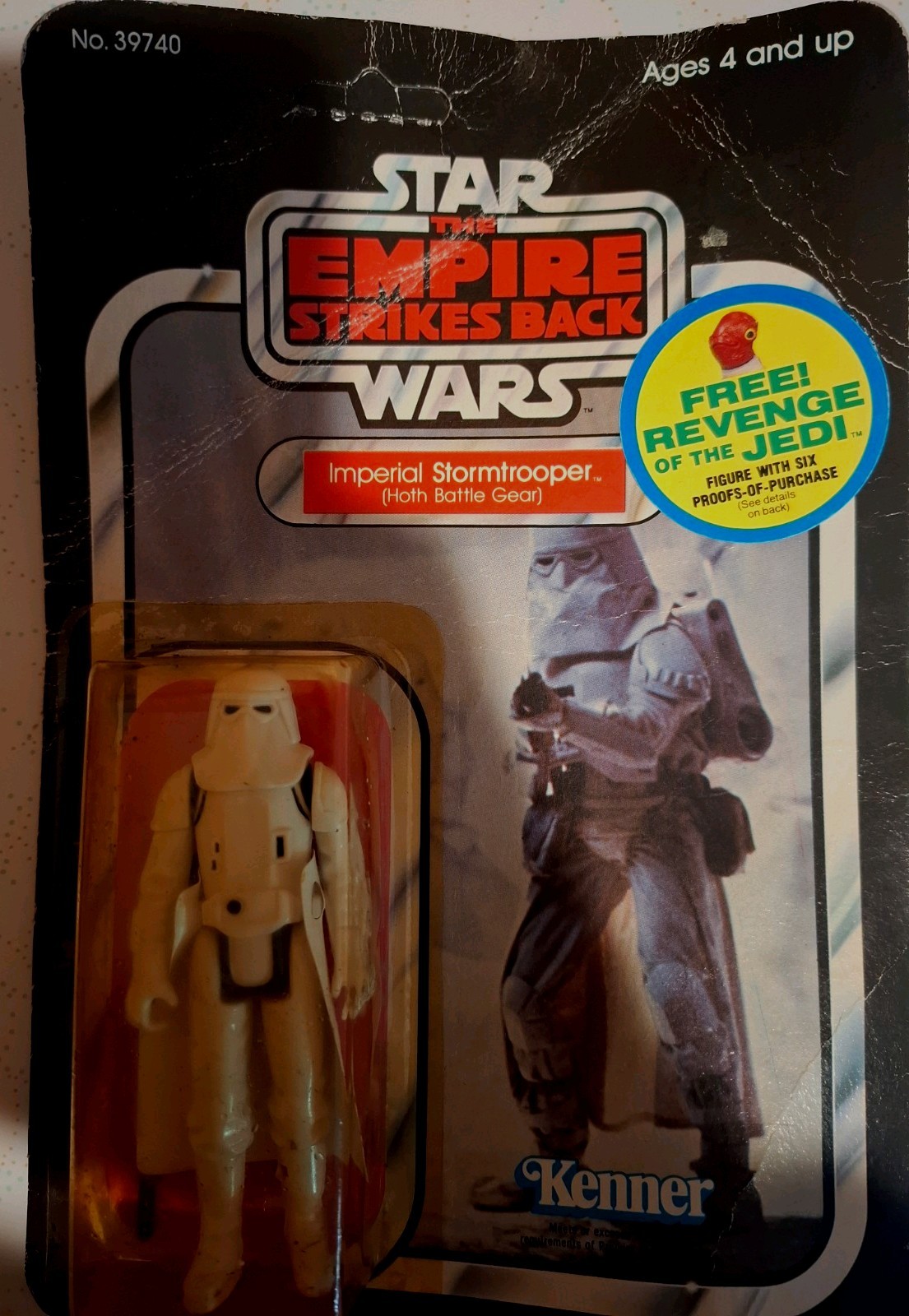 Kenner Star Wars ESB Imperial Stormtrooper Hoth Battle Gear 1982 Carded