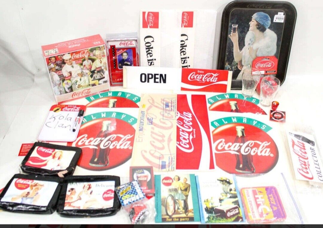 HUGE LOT COCA COLA Collectibles. OVER 30 Items