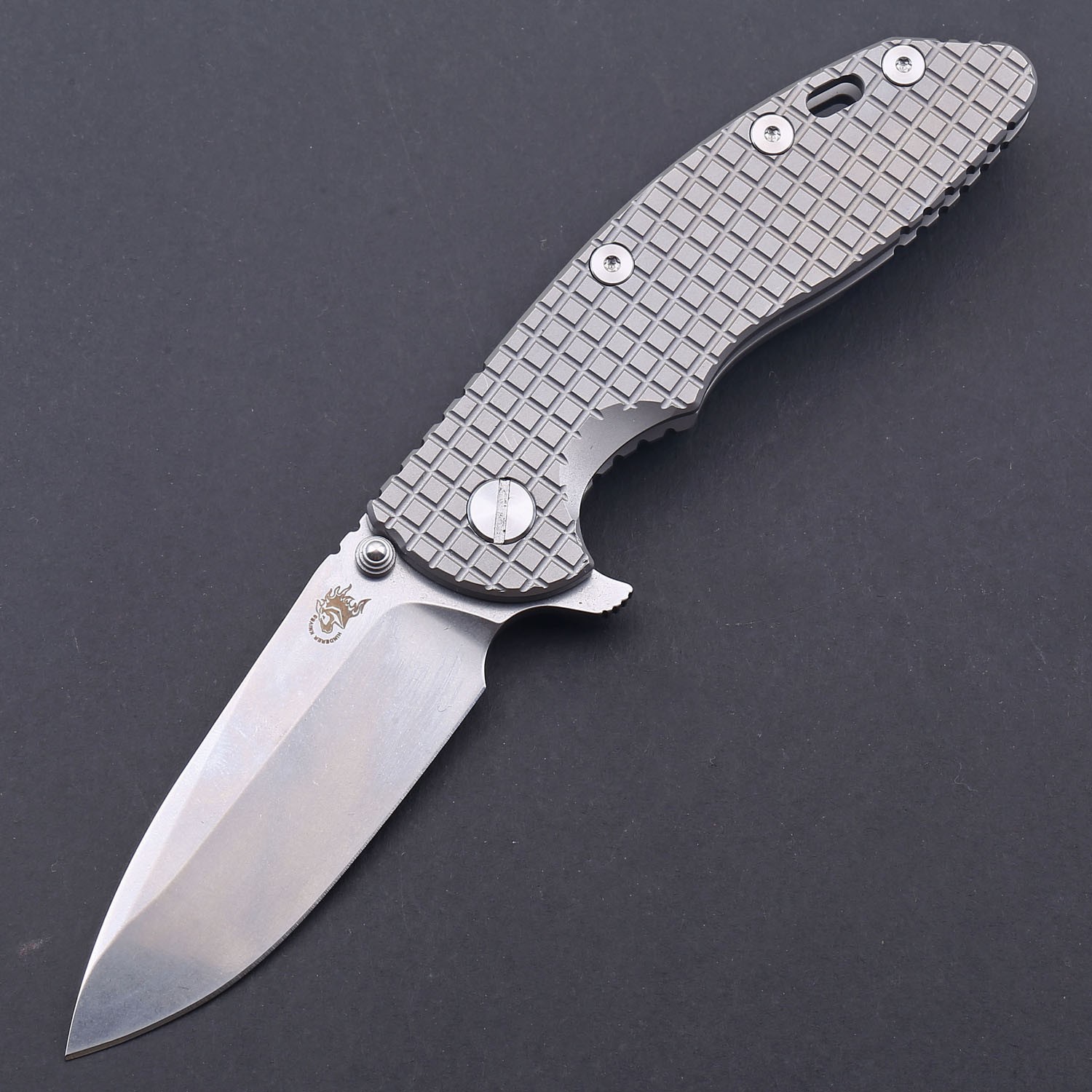 Sliver Titanium Handle High Quality Tactical Pocket Ball Bearing Flipper Knife Sliver Titanium Handle High Quality Tactical Pocket Ball Bearing Flipper Knife