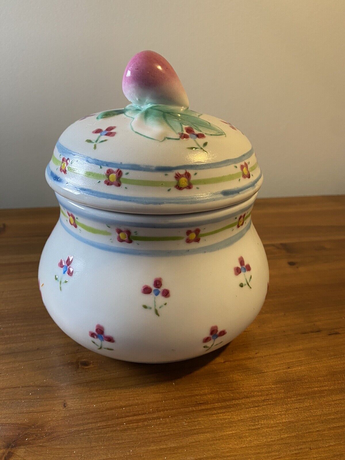 vintage ceramic canister with lid