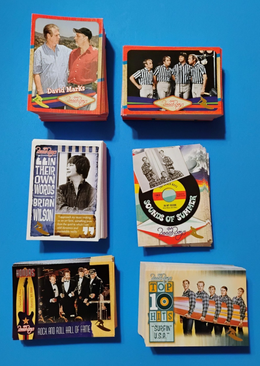 Huge 2013 Panini Beach Boys Gold Surfer Insert Base Lot (303) Wilson Johnston + Huge 2013 Panini Beach Boys Gold Surfer Insert Base Lot (303) Wilson Johnston +