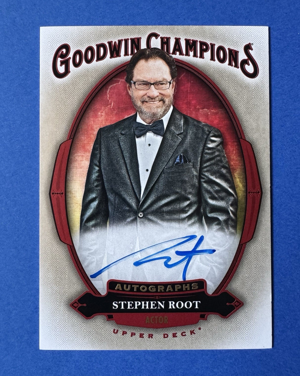 Stephen Root Upper Deck Goodwin Champions Signed Autograph Widow\'s Bay Wyck SP Stephen Root Upper Deck Goodwin Champions Signed Autograph Widow\'s Bay Wyck SP