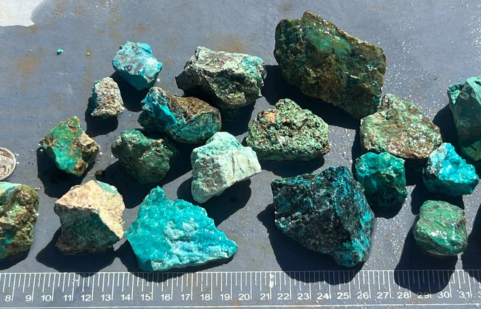 Ray Mine Arizona Blue Chrysocolla Rough 1.5lb Natural Untreated Lapidary Stone
