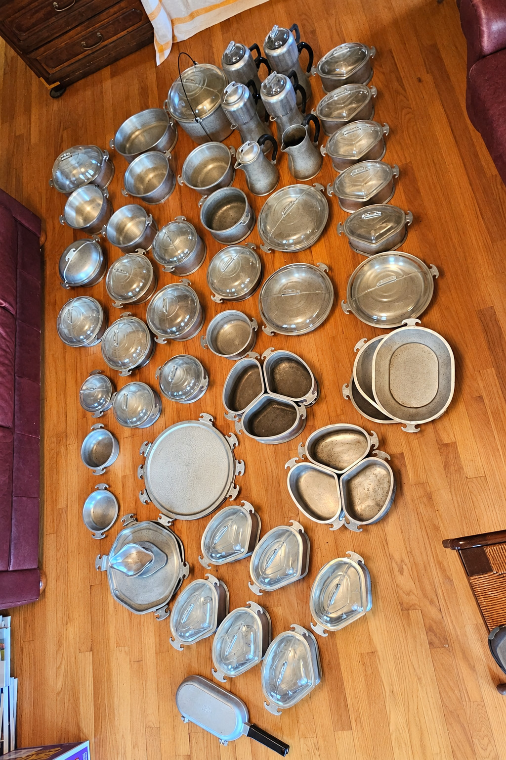 Vintage Guardian Ware Lot of 80 Pieces and 39 Lids Mostly Unused