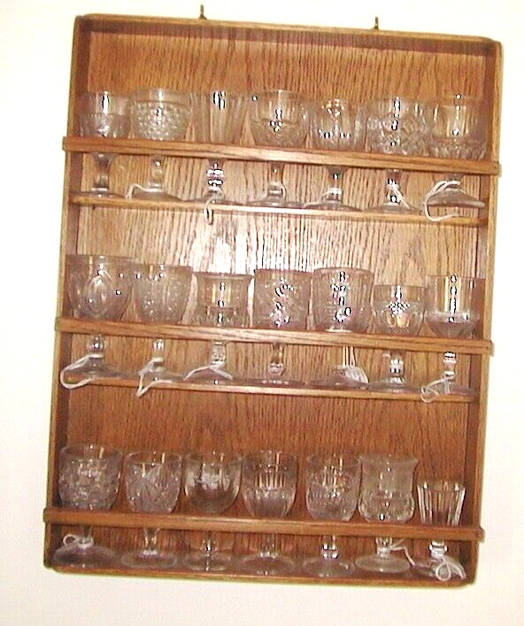 21 Antique Huge Collection of EAPG Early American Pattern Glass Wine