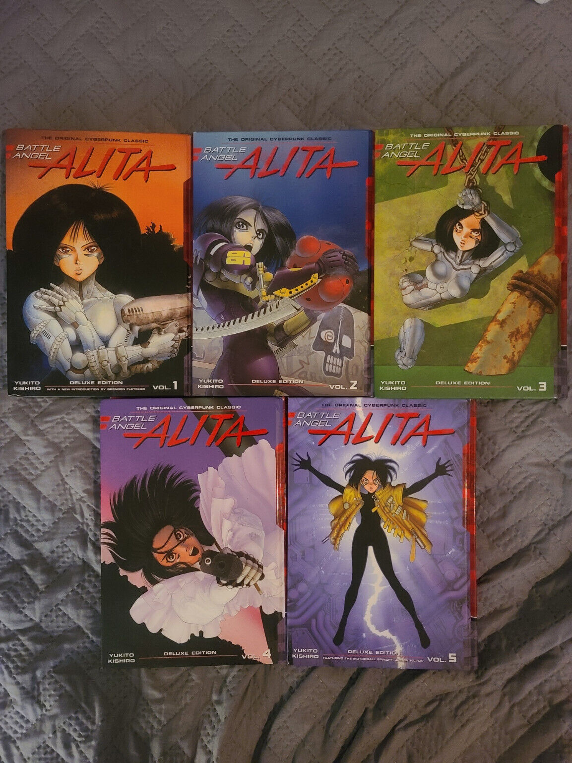 Battle Angel Alita Hardcover Deluxe Edition Complete Series Volumes 1-5